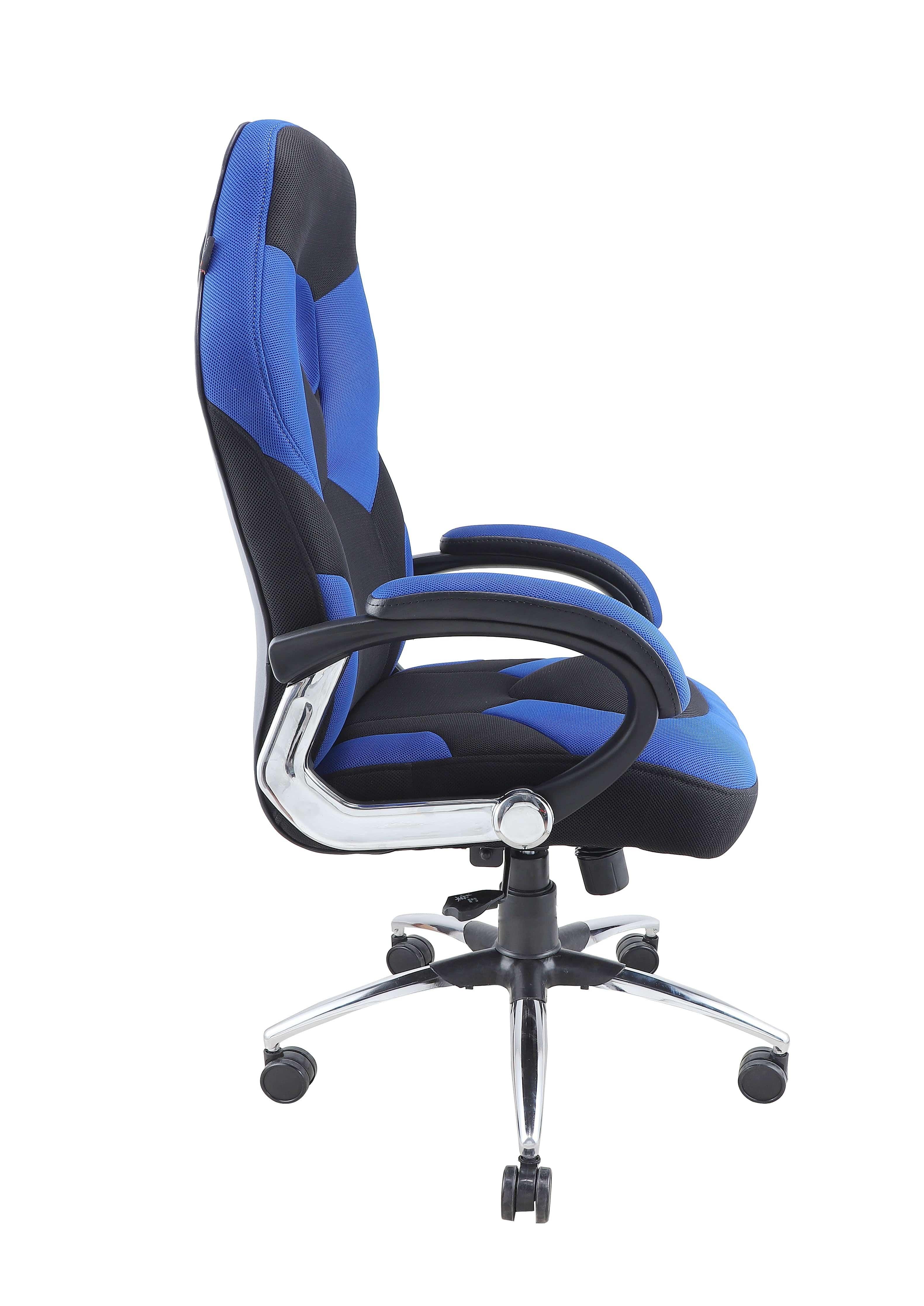 Adiko Breath Series - Front Breathable Mesh Fabric - Blue / Black - Ouch Cart