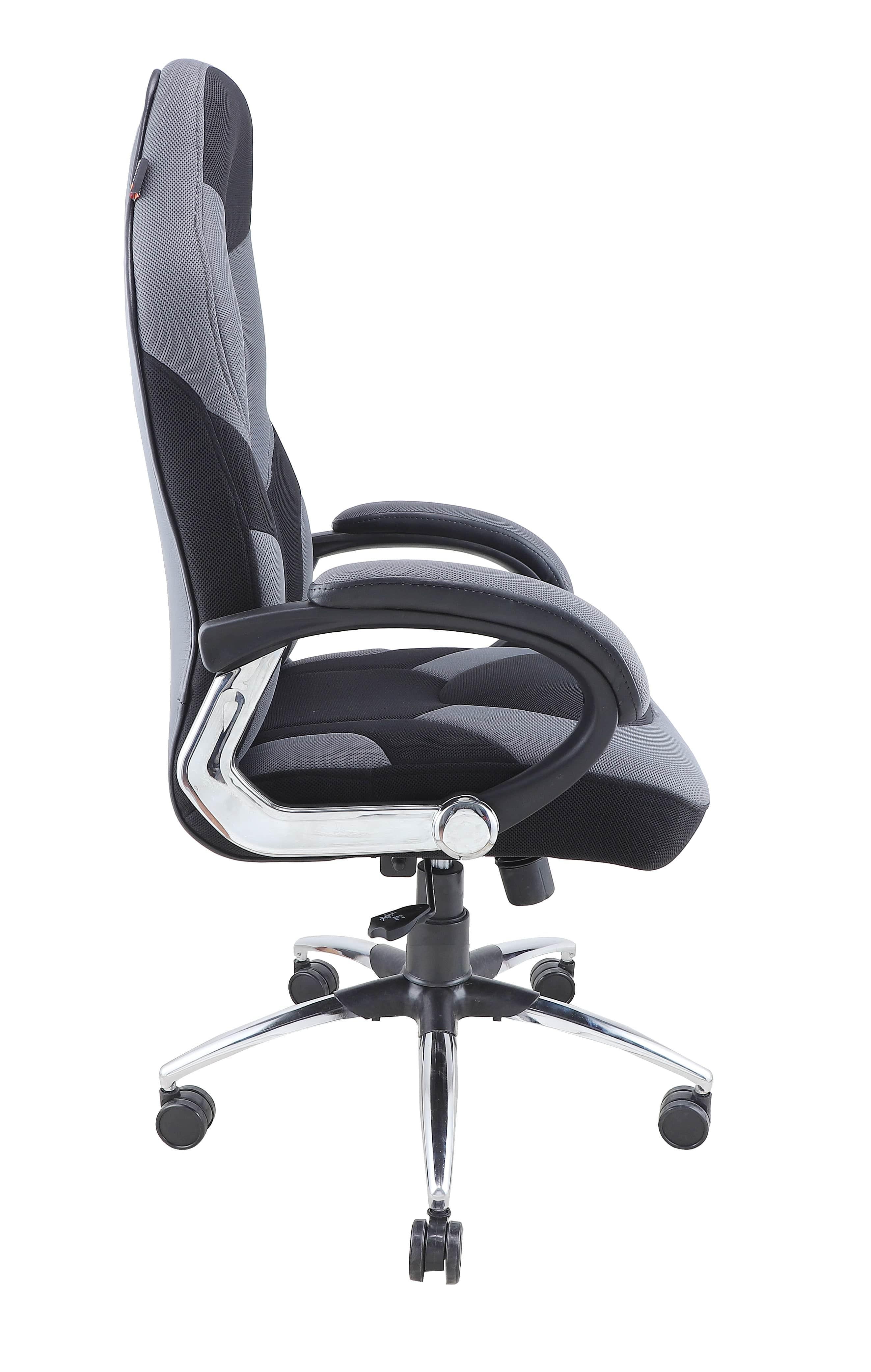 Adiko Breath Series - Front Breathable Mesh Fabric - Grey / Black - Ouch Cart