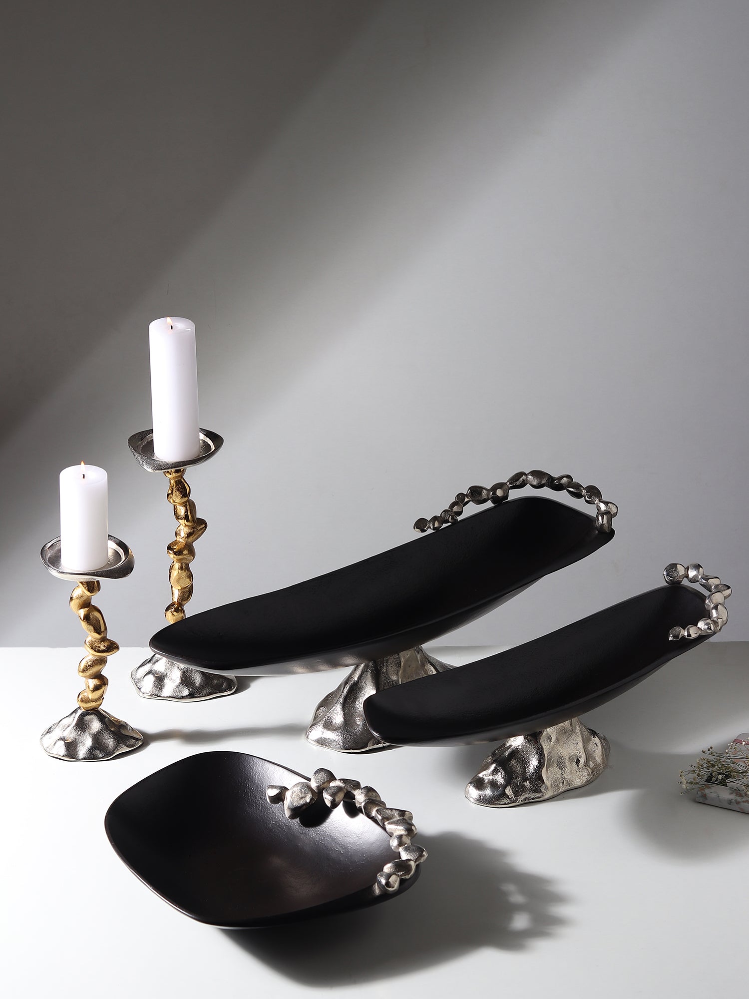 Stones Orivia Candle Holder Small- OUCHCART |