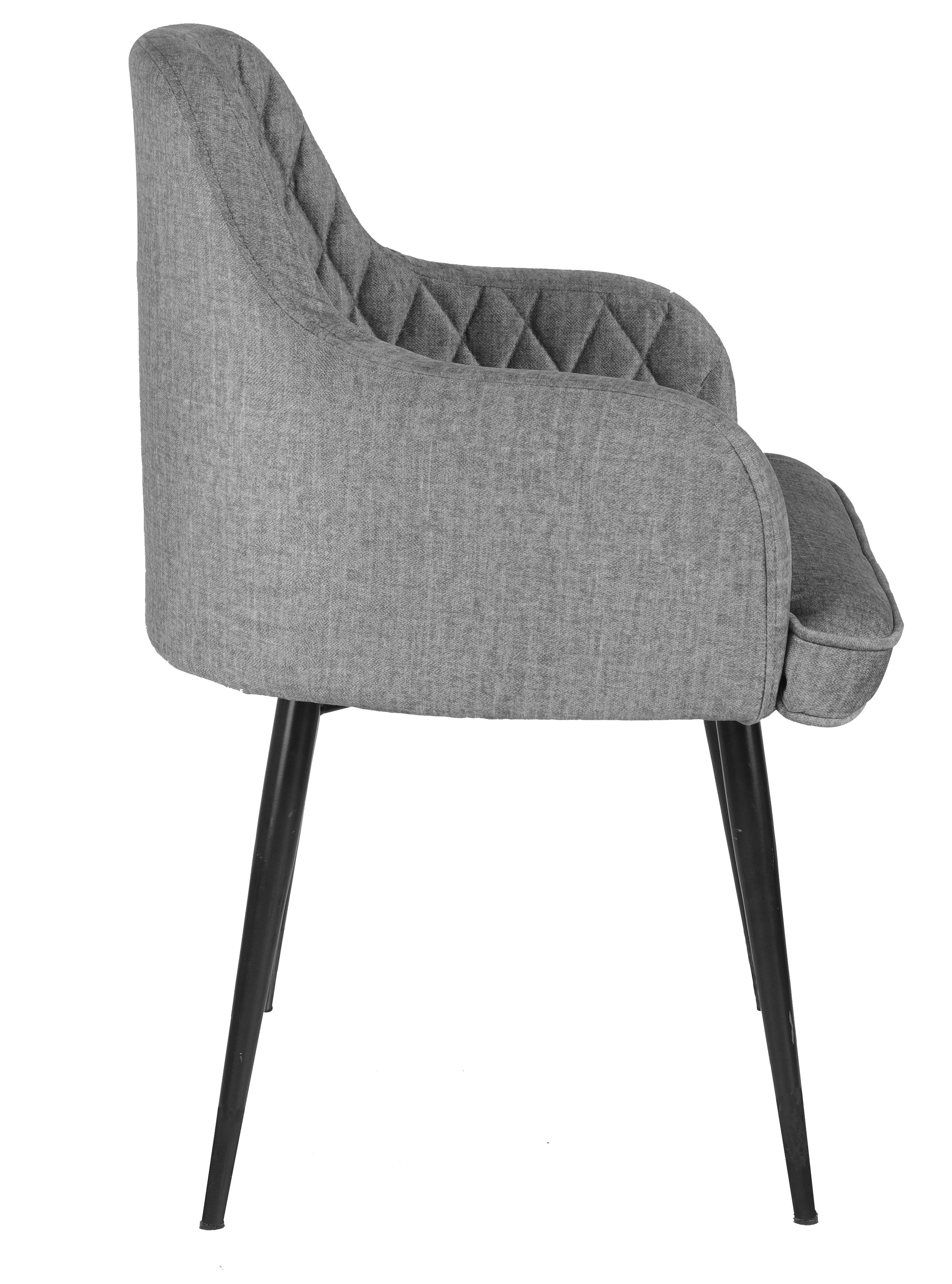 Adiko Lounge Chair Stool in Grey Color