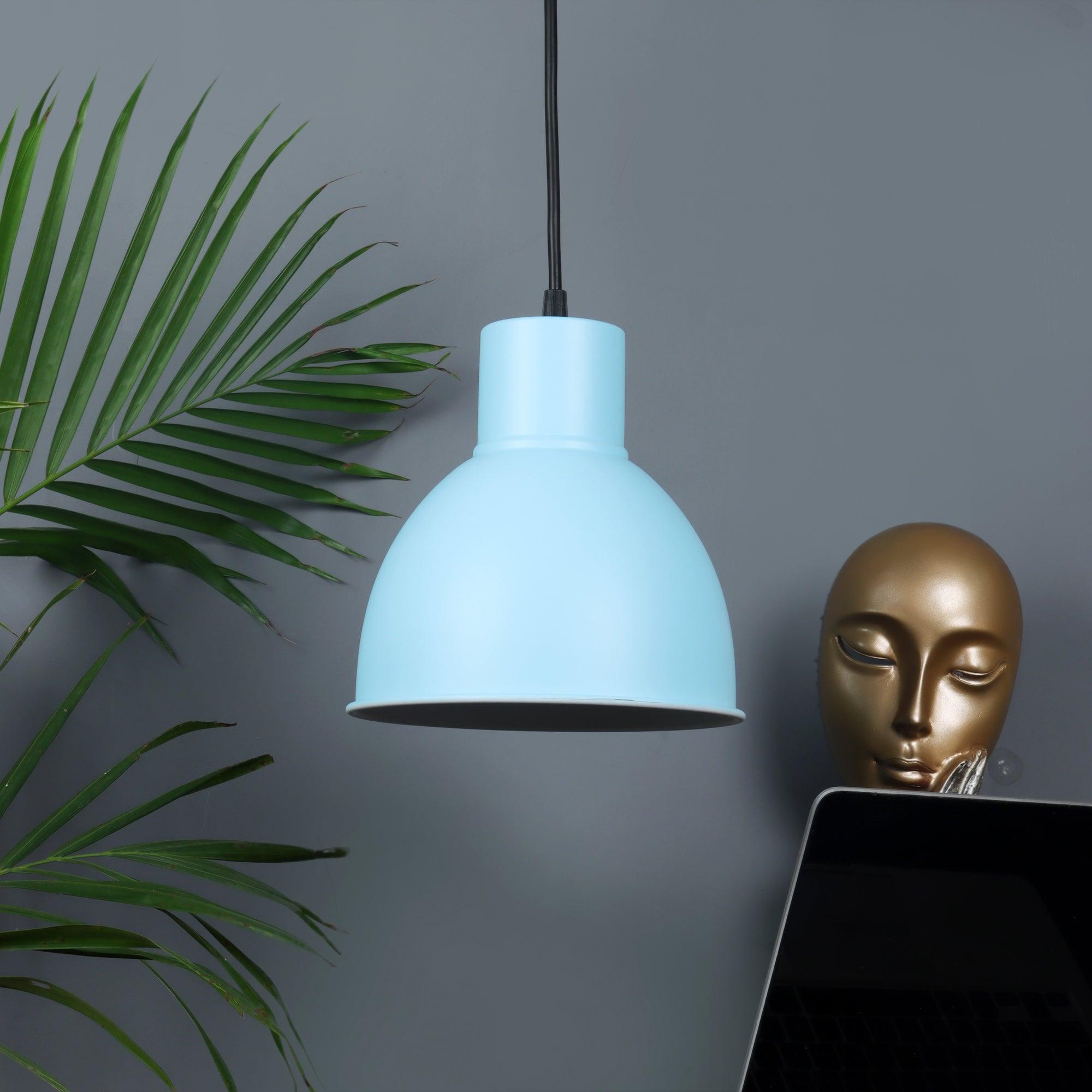 1965 Monging Blue Hanging Light by SS Lightings - Ouch Cart