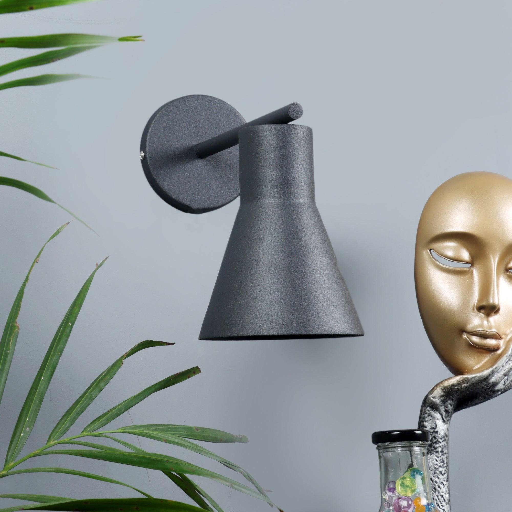 Art Deco Grey Metal Wall Light By SS Lightings - Ouch Cart