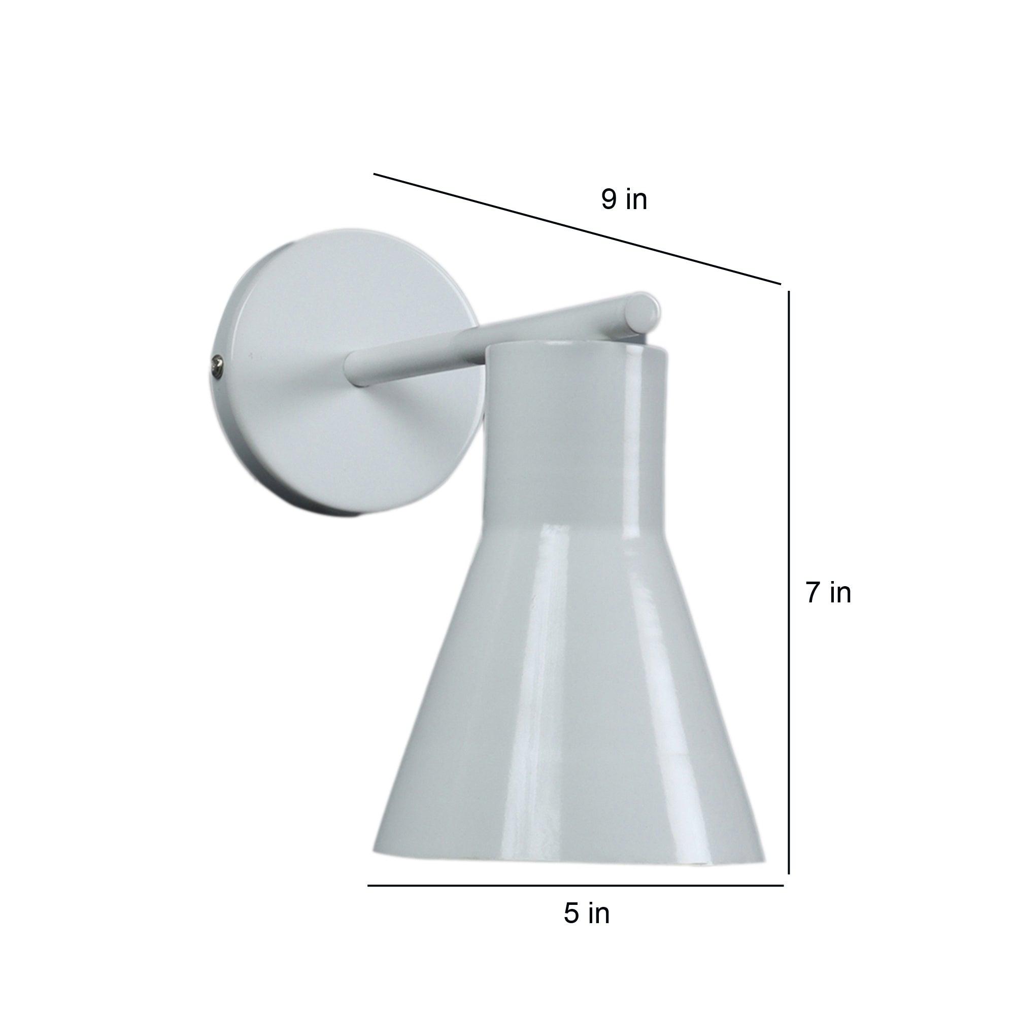 Art Deco White Metal Wall Light By SS Lightings - Ouch Cart