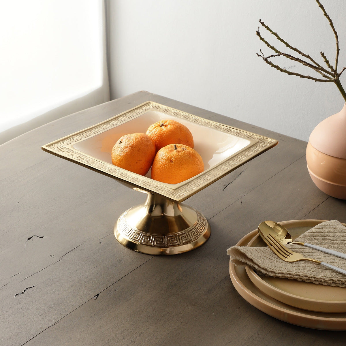 VS Design Platter stand in Gold M.M.I. OVERSEAS