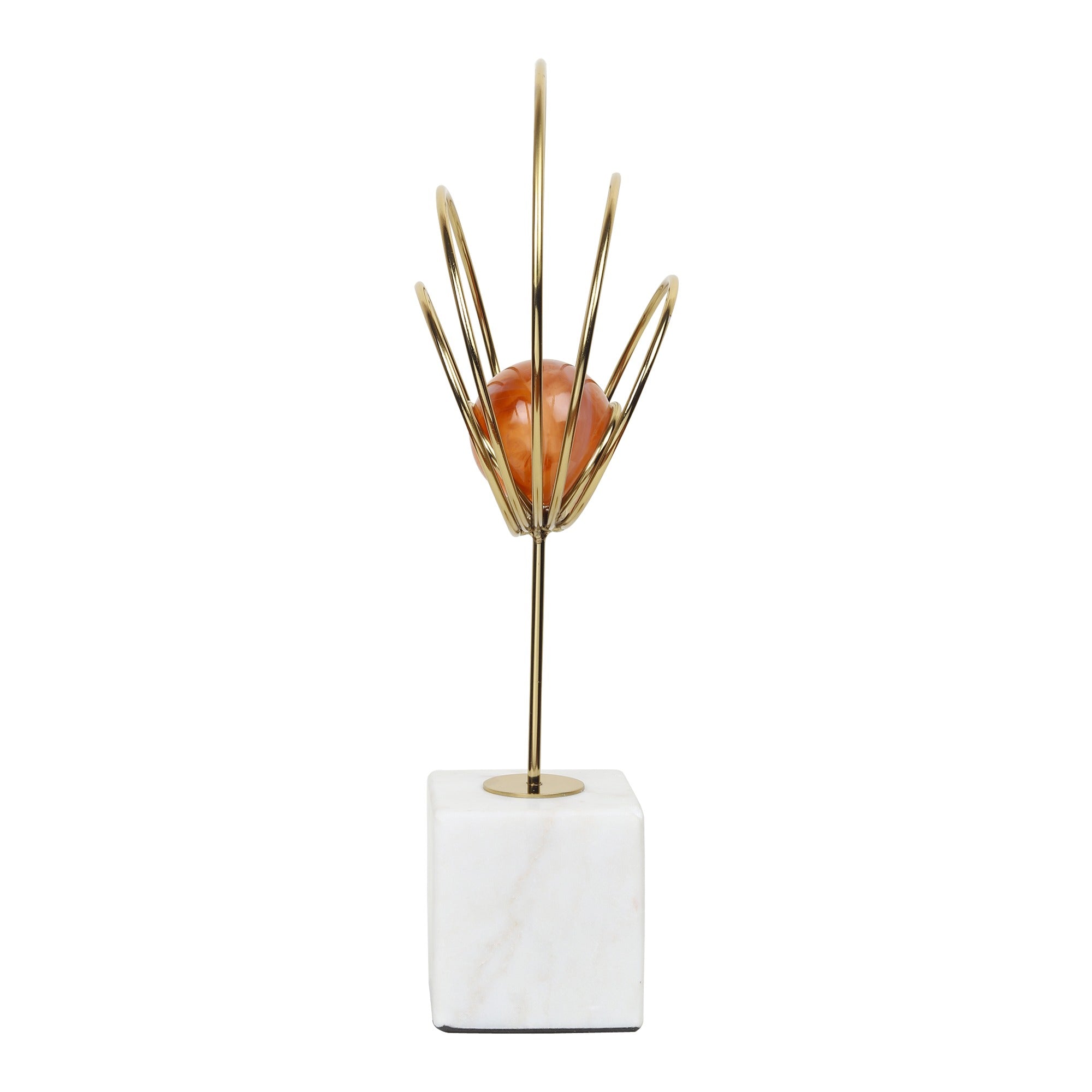 Aurora Silver Rings Accent Piece Peach M.M.I. OVERSEAS