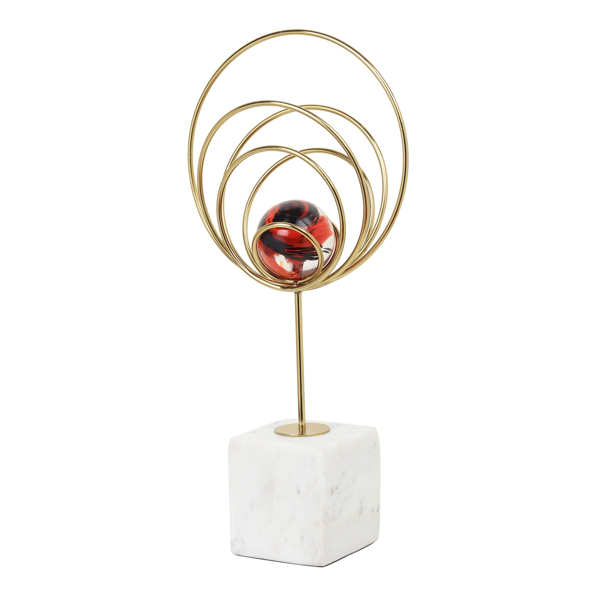 Aurora Gold Rings Accent Piece Peach M.M.I. OVERSEAS