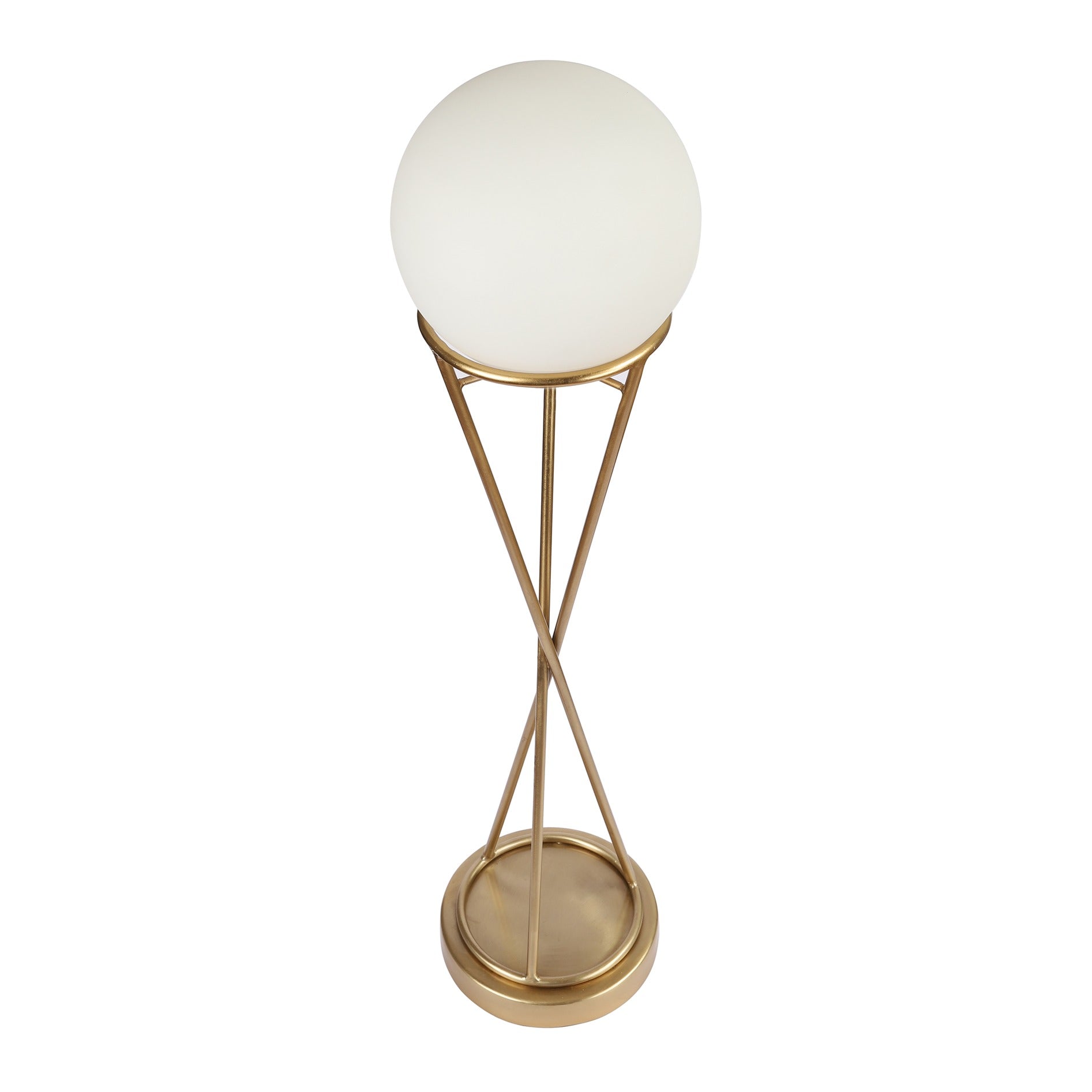 "Sybil's Orb" Gold by Décor de Maison gold Matt Brass finish table lamp M.M.I. OVERSEAS