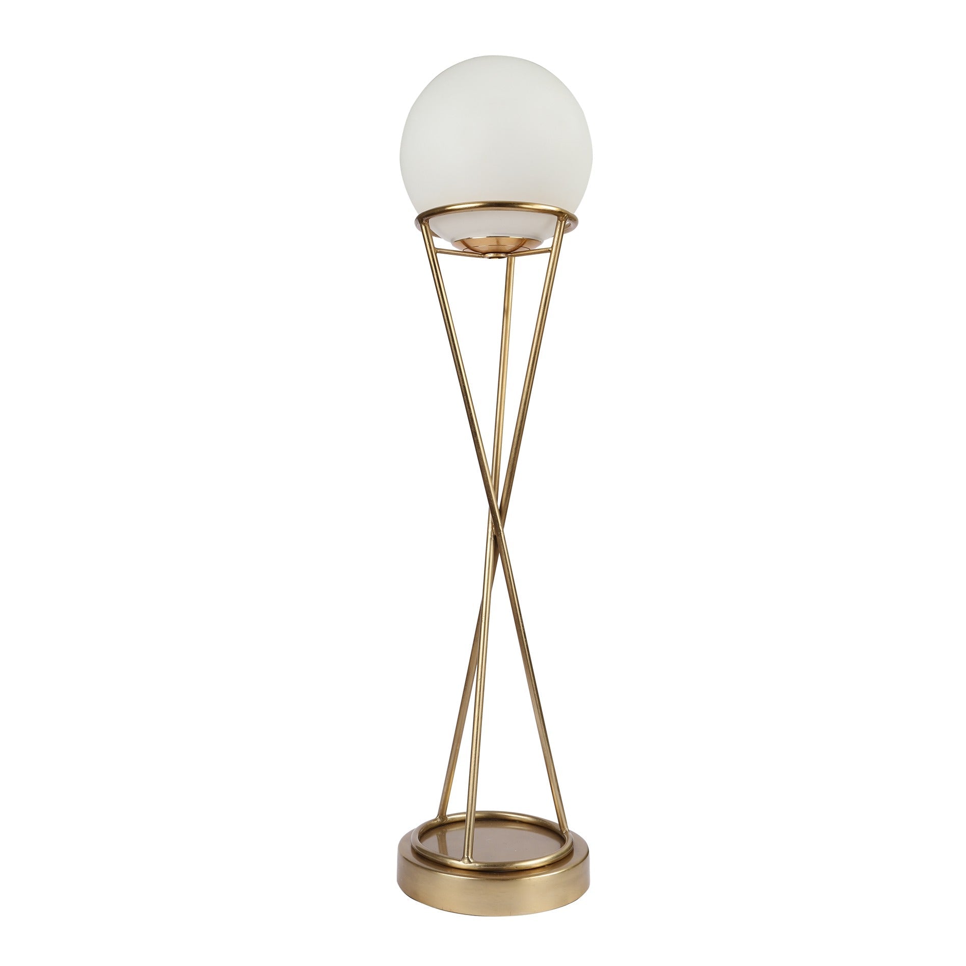 "Sybil's Orb" Gold by Décor de Maison gold Matt Brass finish table lamp M.M.I. OVERSEAS