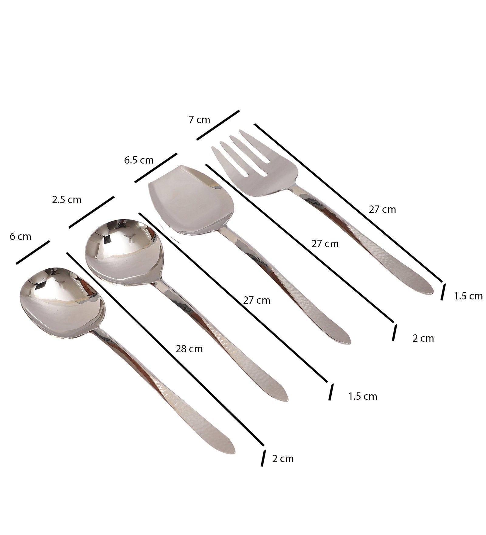 Dune Hammered Serving Set M.M.I. OVERSEAS