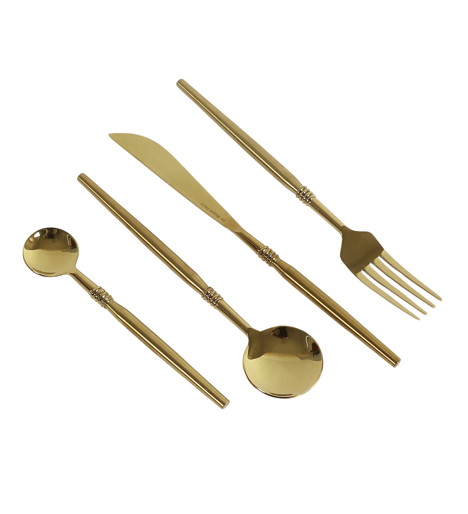 Juno Cutlery Set Gold - OUCH CART | Kitchen & dining