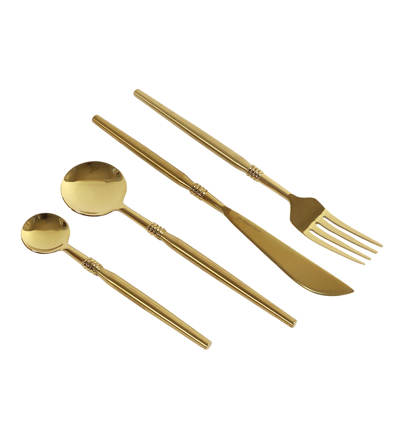 Juno Cutlery Set Gold - OUCH CART | Kitchen & dining
