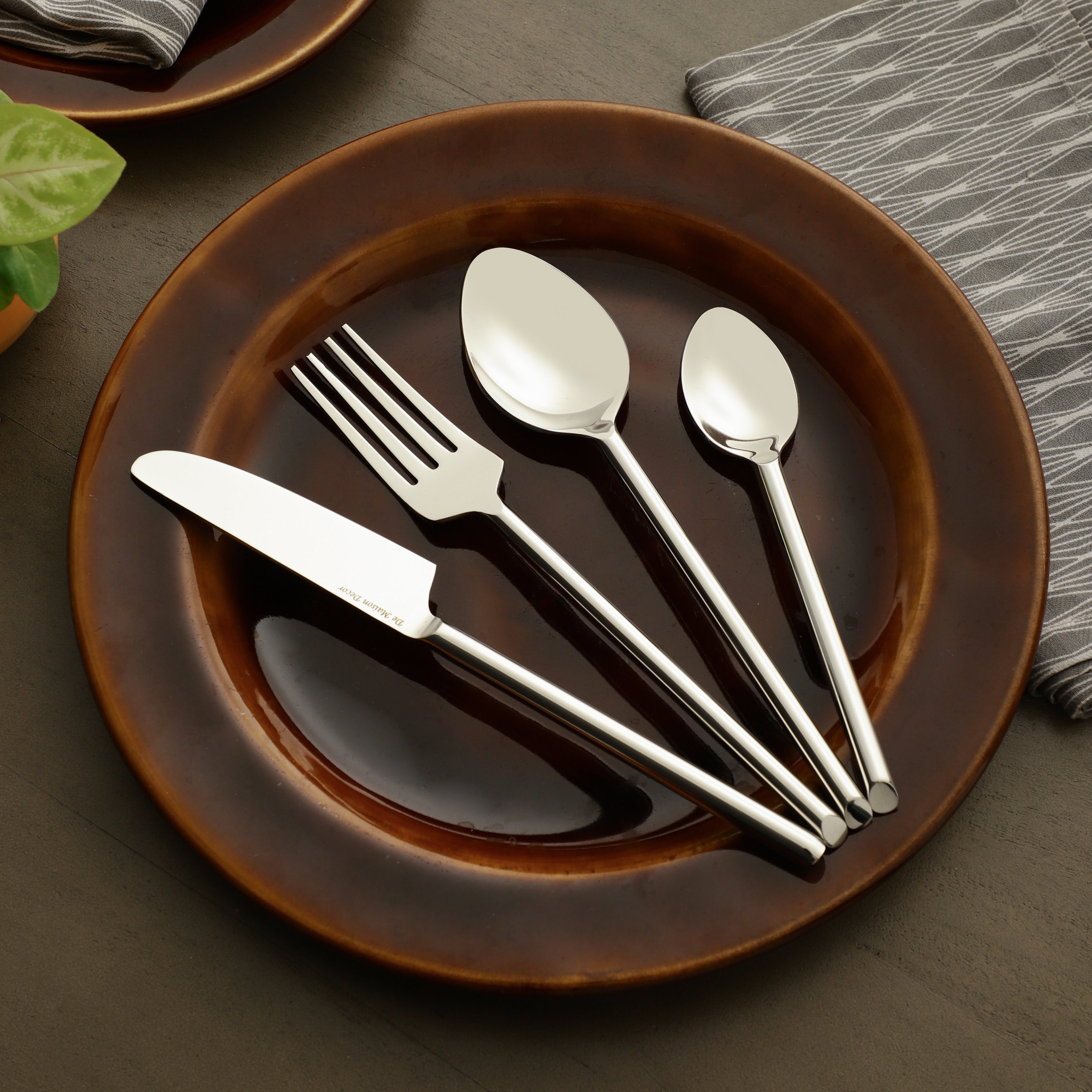 Sleek Cut Cutlery Set - OUCH CART | Kitchen & dining