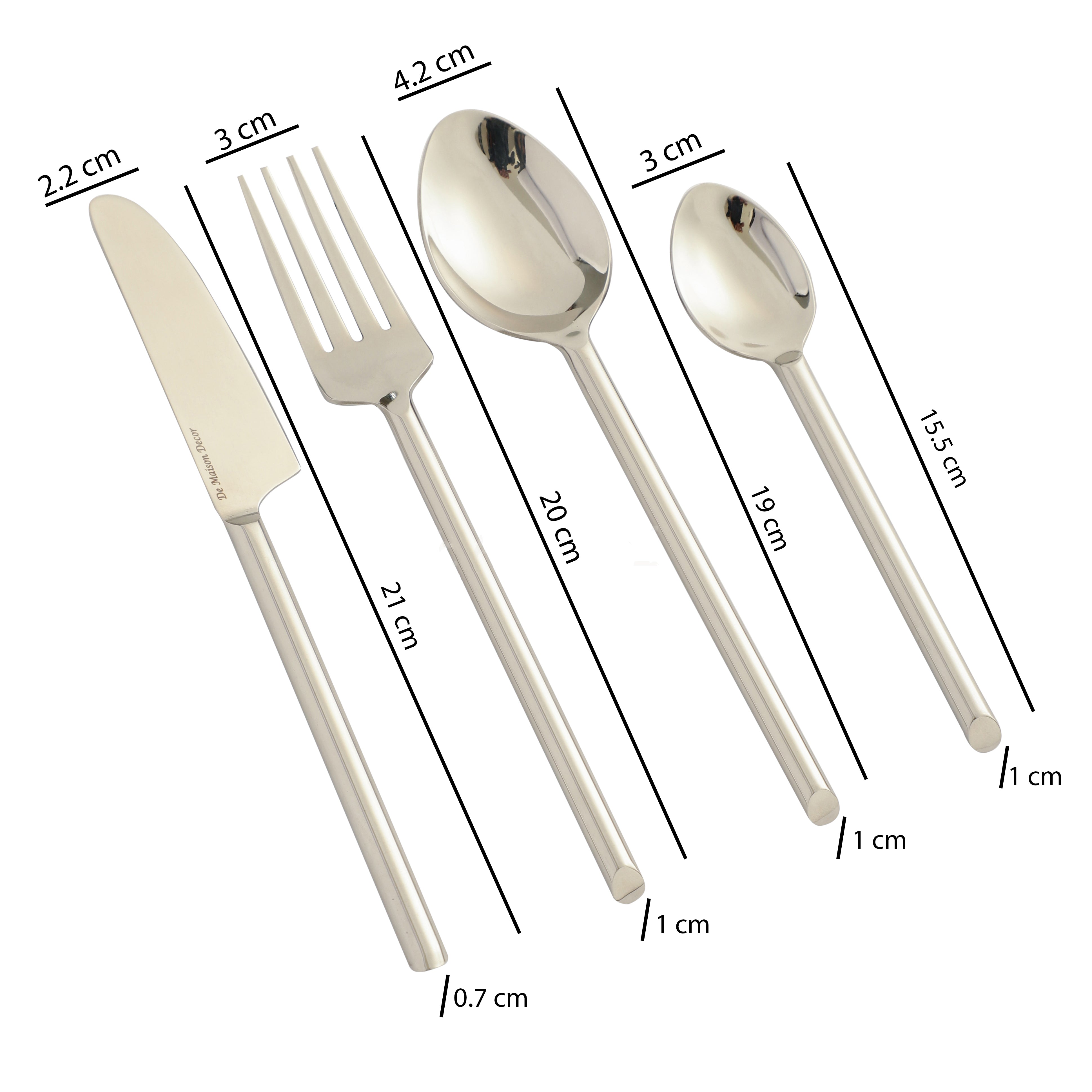 Sleek Cut Cutlery Set M.M.I. OVERSEAS