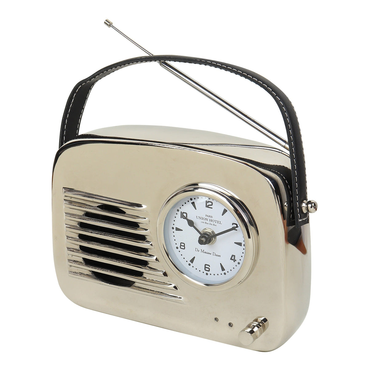 Melodic Memories Table Clock Silver M.M.I. OVERSEAS