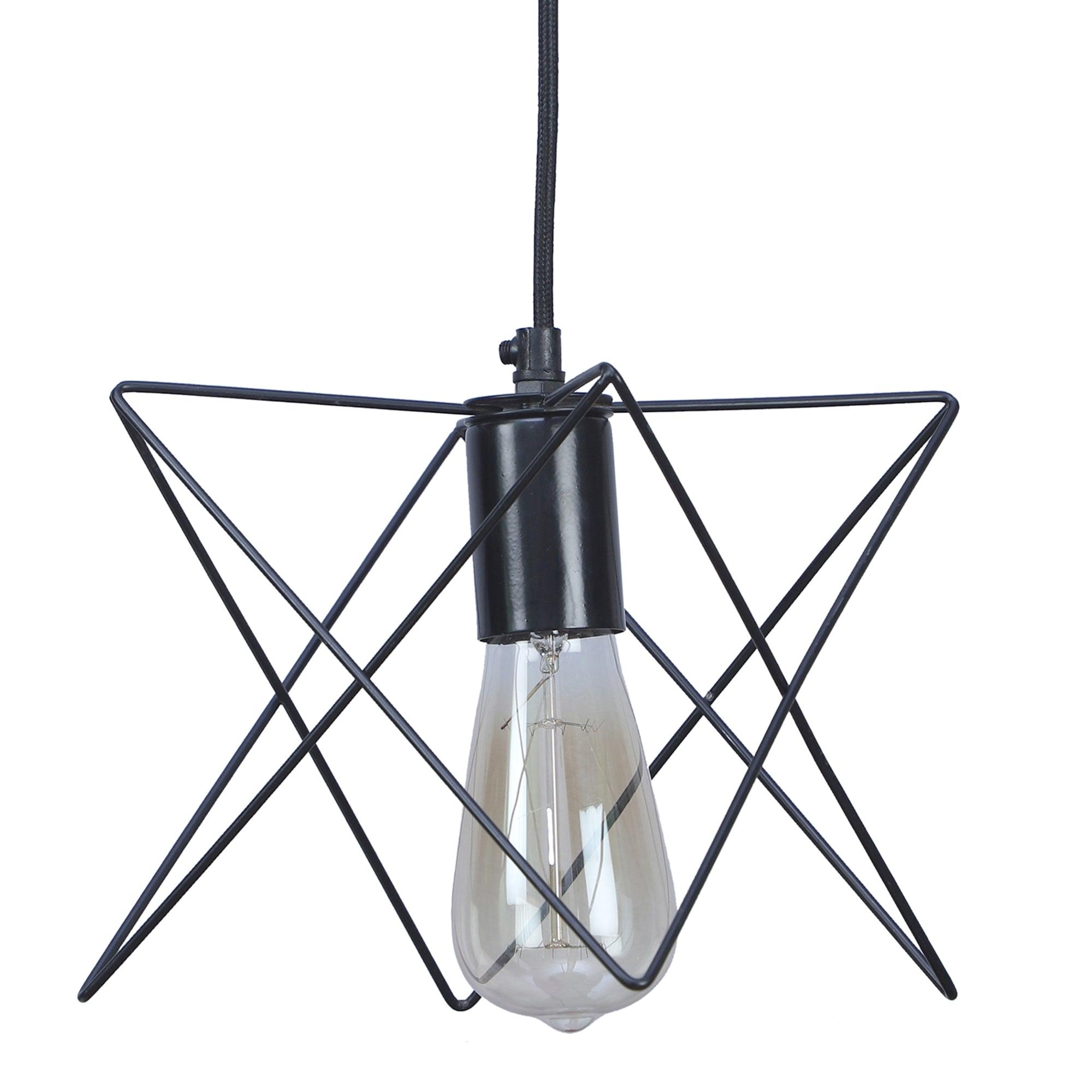 Nordic Black Vintage Metal Single Hanging Light by SS Lightings - Ouch Cart