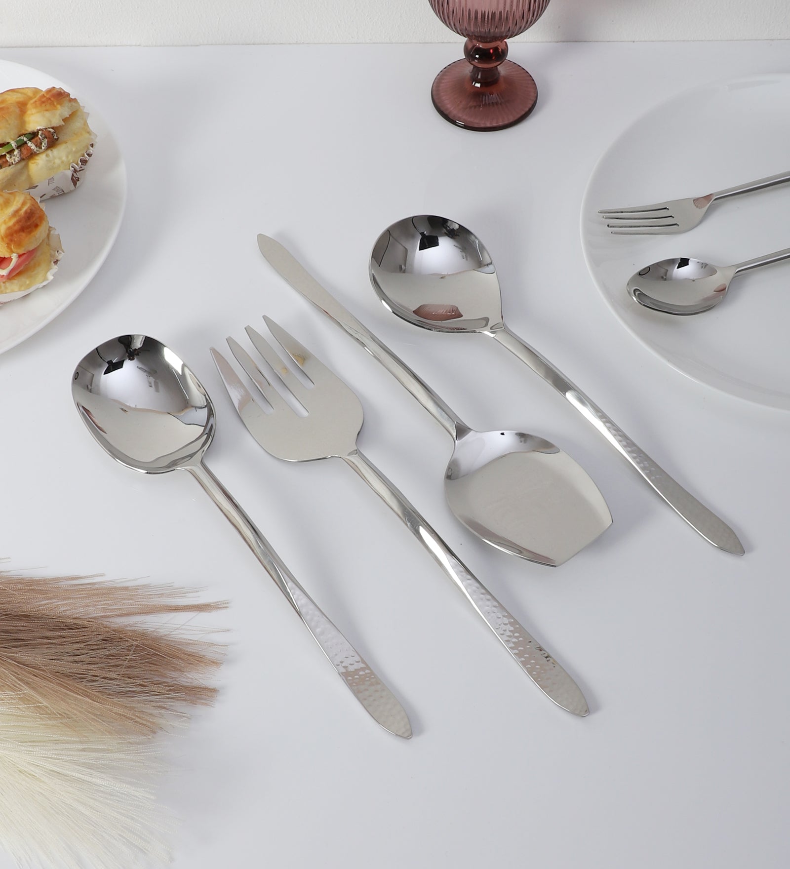 Dune Hammered Serving Set - OUCH CART | Kitchen & dining