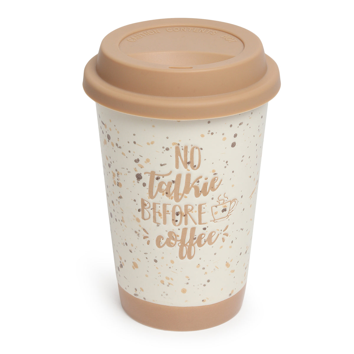 Coffee First Ceramic Mug Beige
