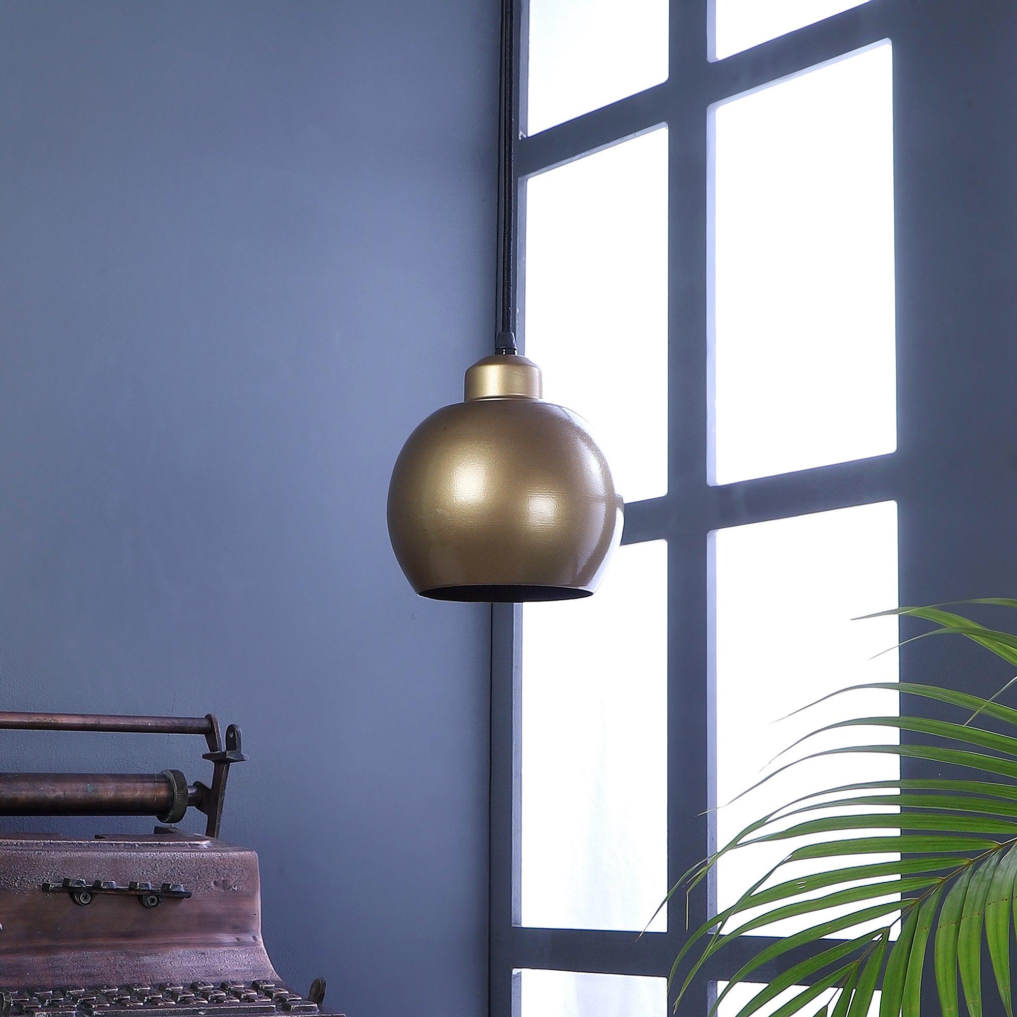 Gold Metal Hanging Light by SS Lightings - Ouch Cart