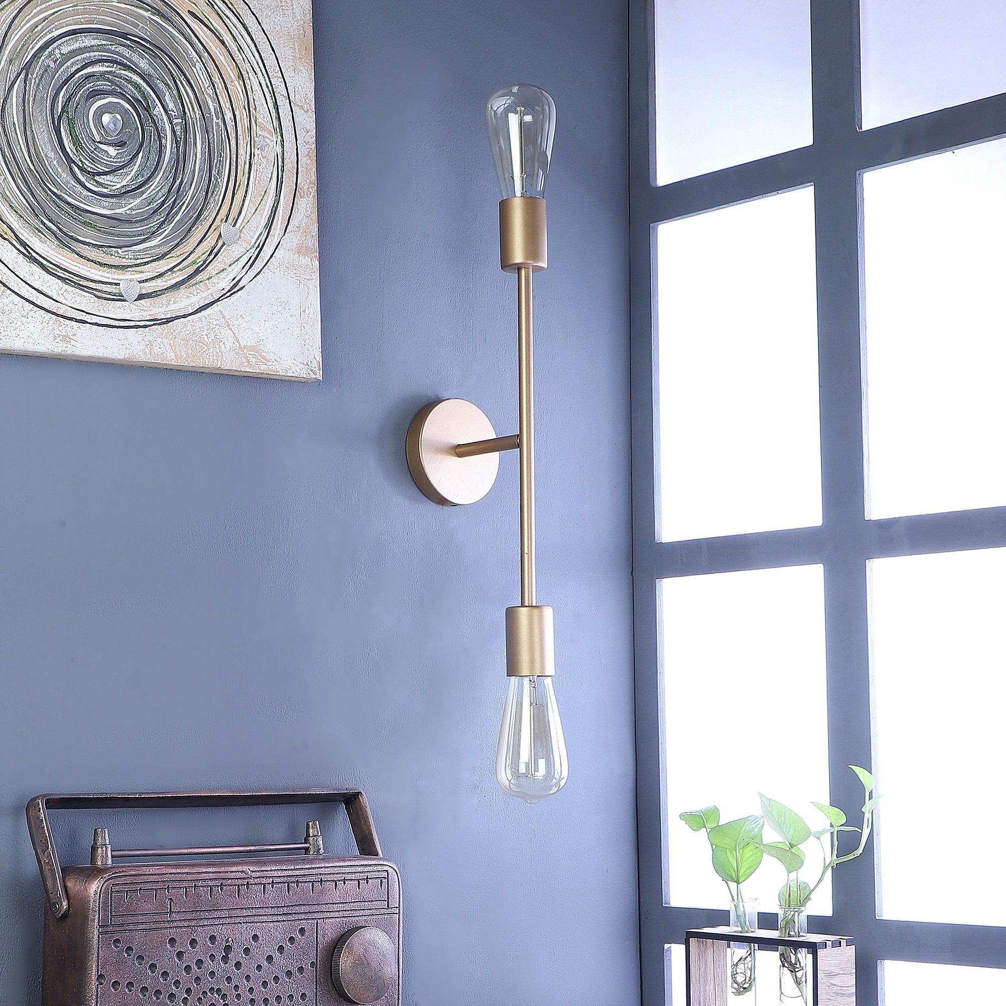 Filo Gold Metal Wall Light by SS Lightings - Ouch Cart