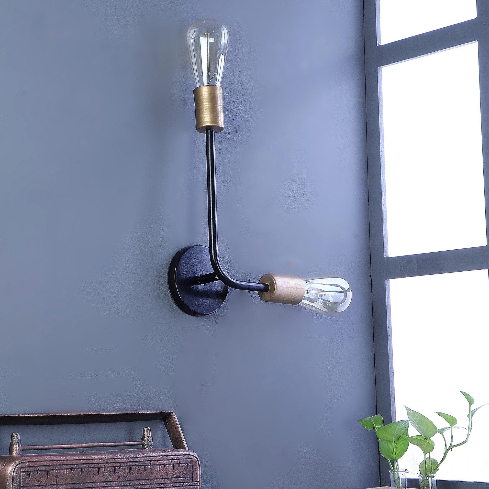 Kelda Black Metal Wall Light by SS Lightings - Ouch Cart