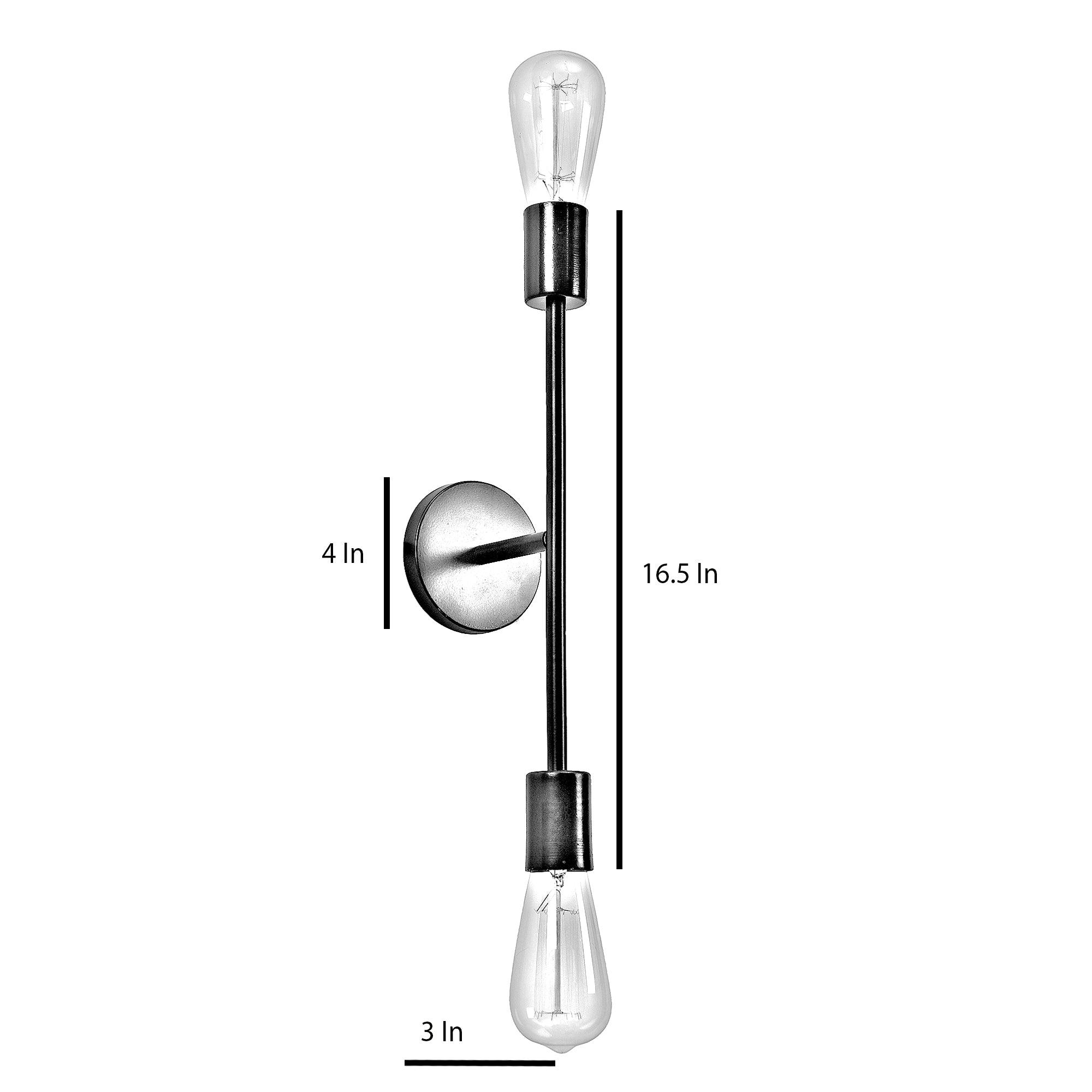 Filo Black Metal Wall Light by SS Lightings - Ouch Cart