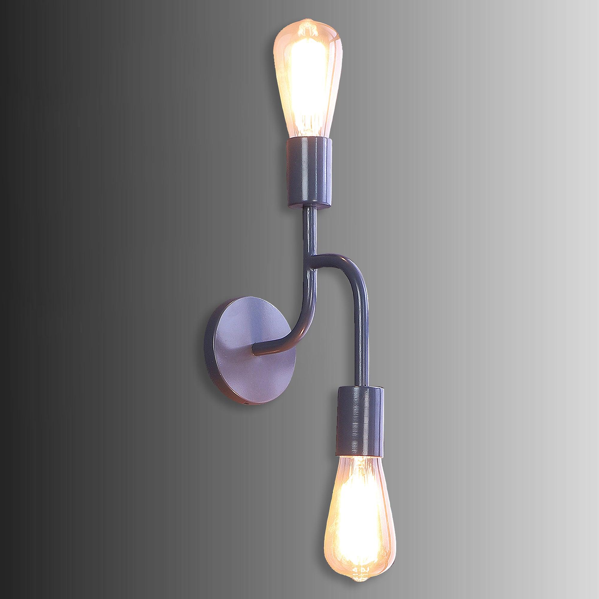 Flute Grey Metal Wall Light by SS Lightings - Ouch Cart