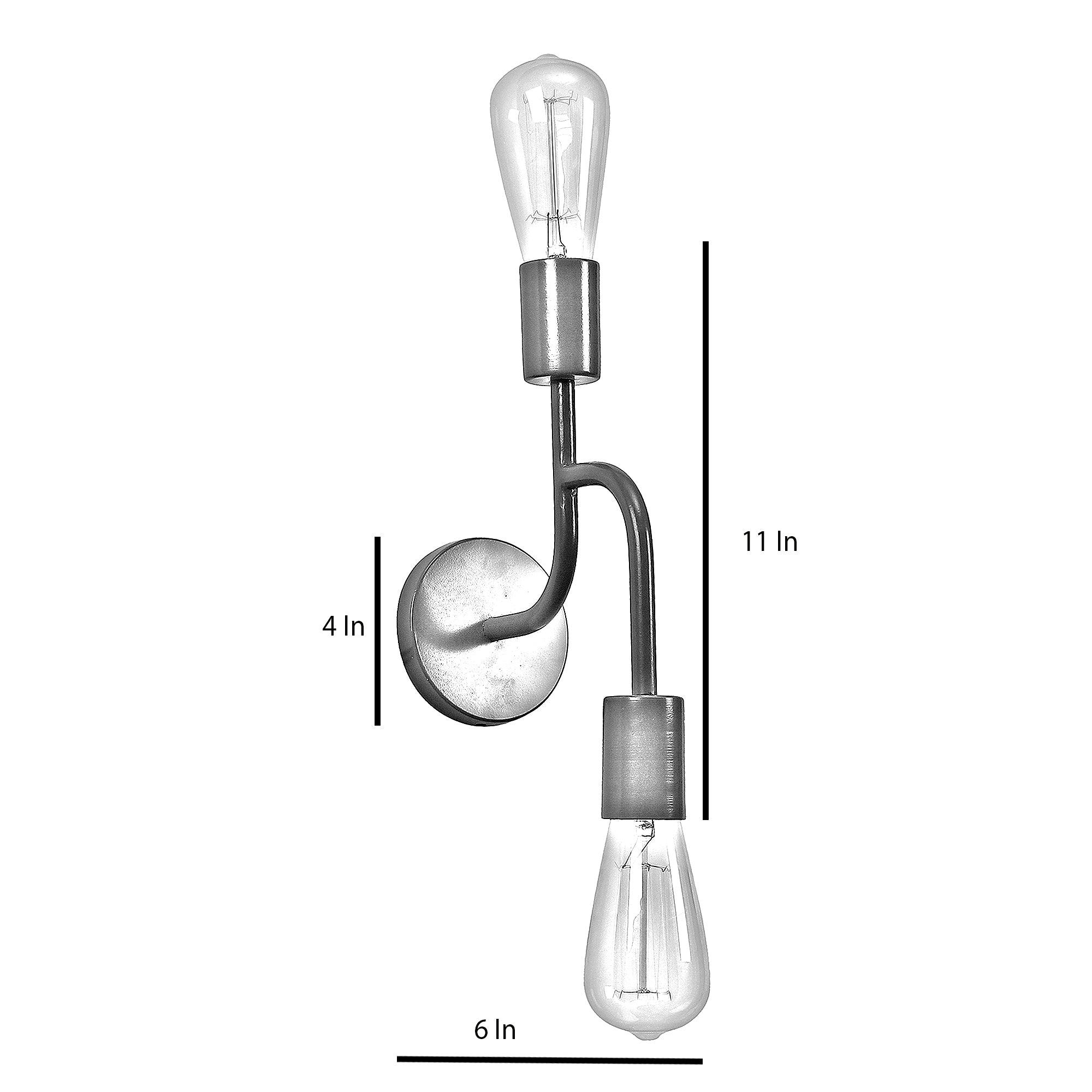 Flute Grey Metal Wall Light by SS Lightings - Ouch Cart