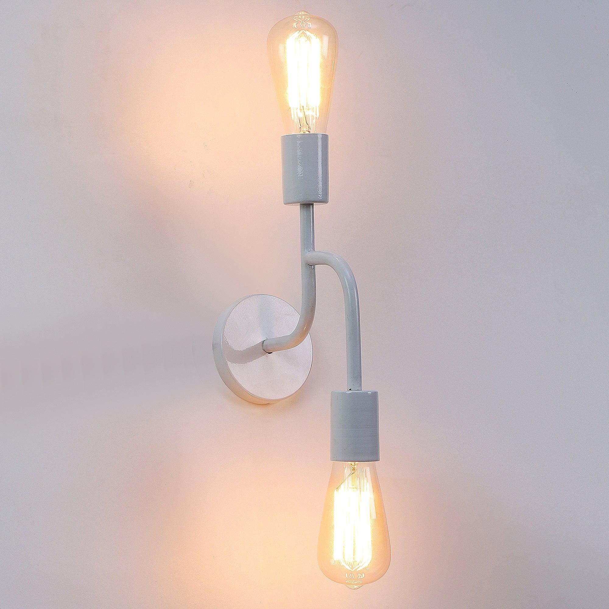 Flute White Metal Wall Light by SS Lightings - Ouch Cart