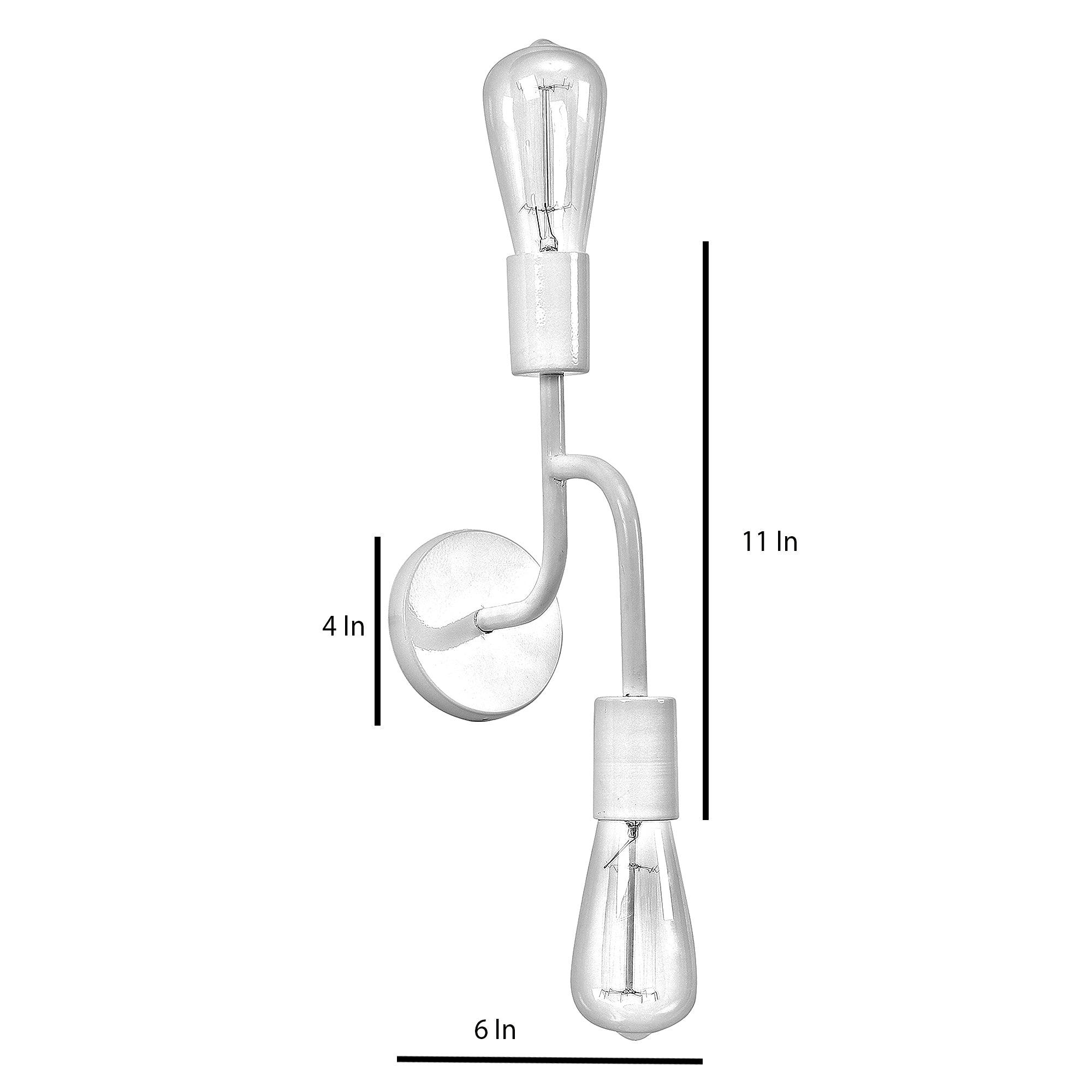 Flute White Metal Wall Light by SS Lightings - Ouch Cart