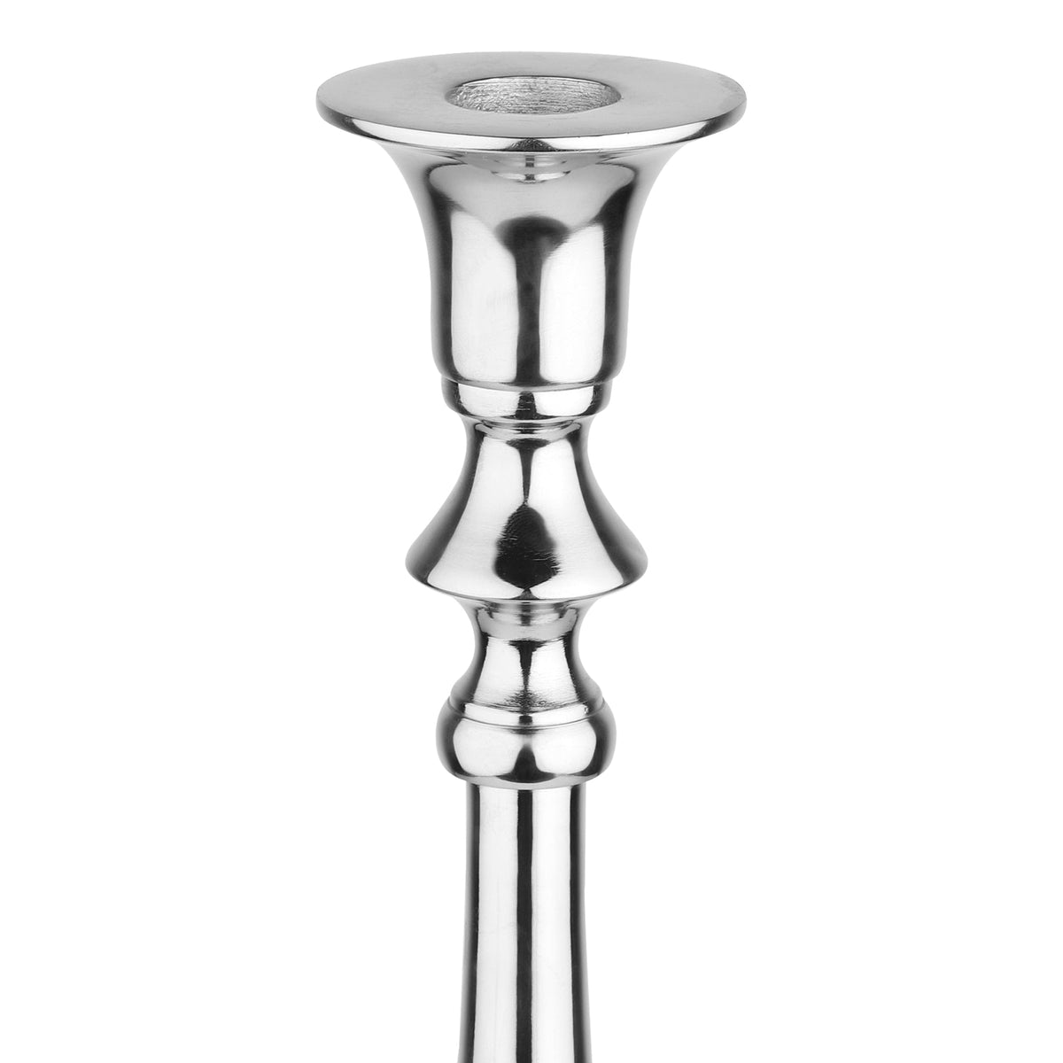The Valora Candle Holders Silver Black Set M.M.I. OVERSEAS