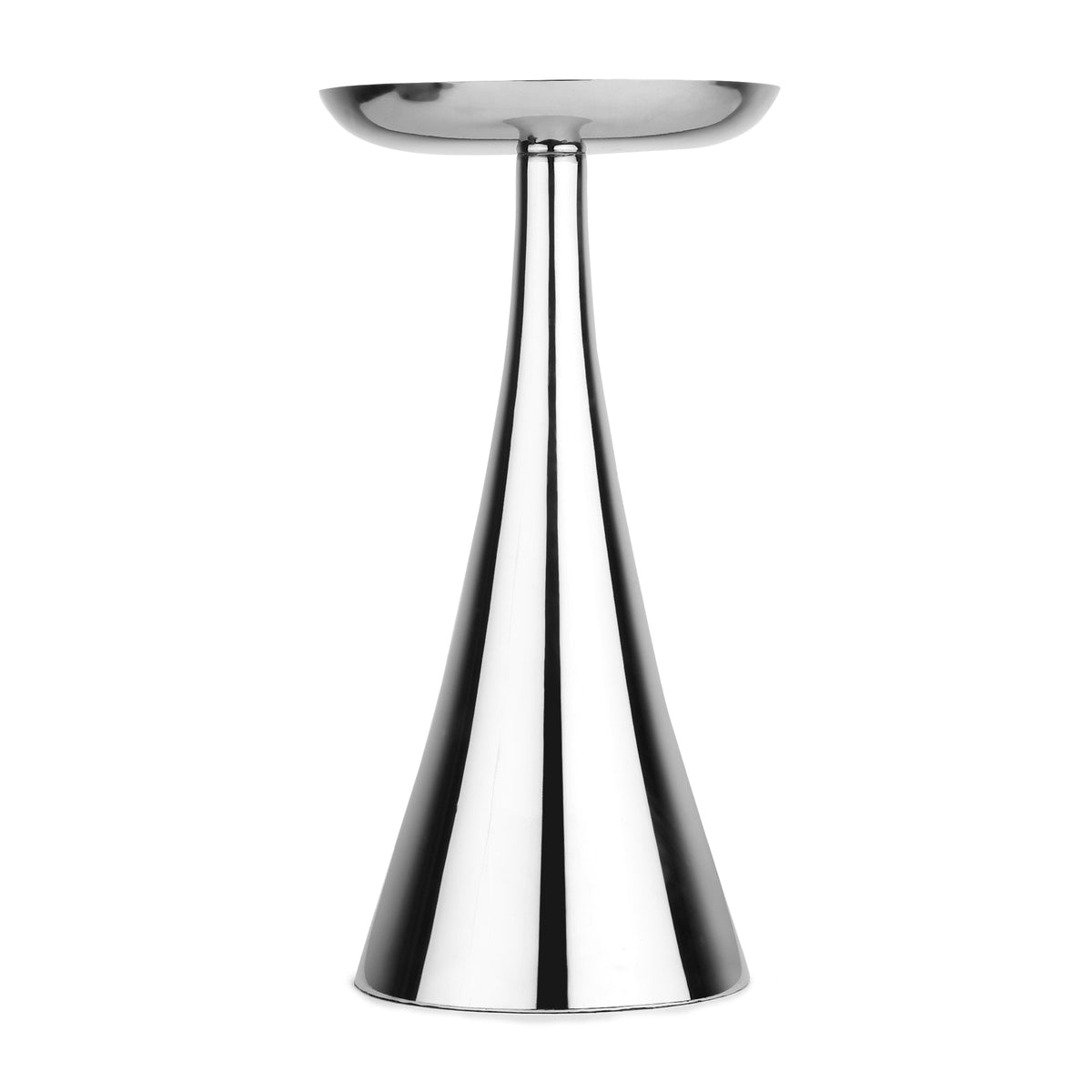 Aureus Petite Silver Pillar Candle Stand M.M.I. OVERSEAS