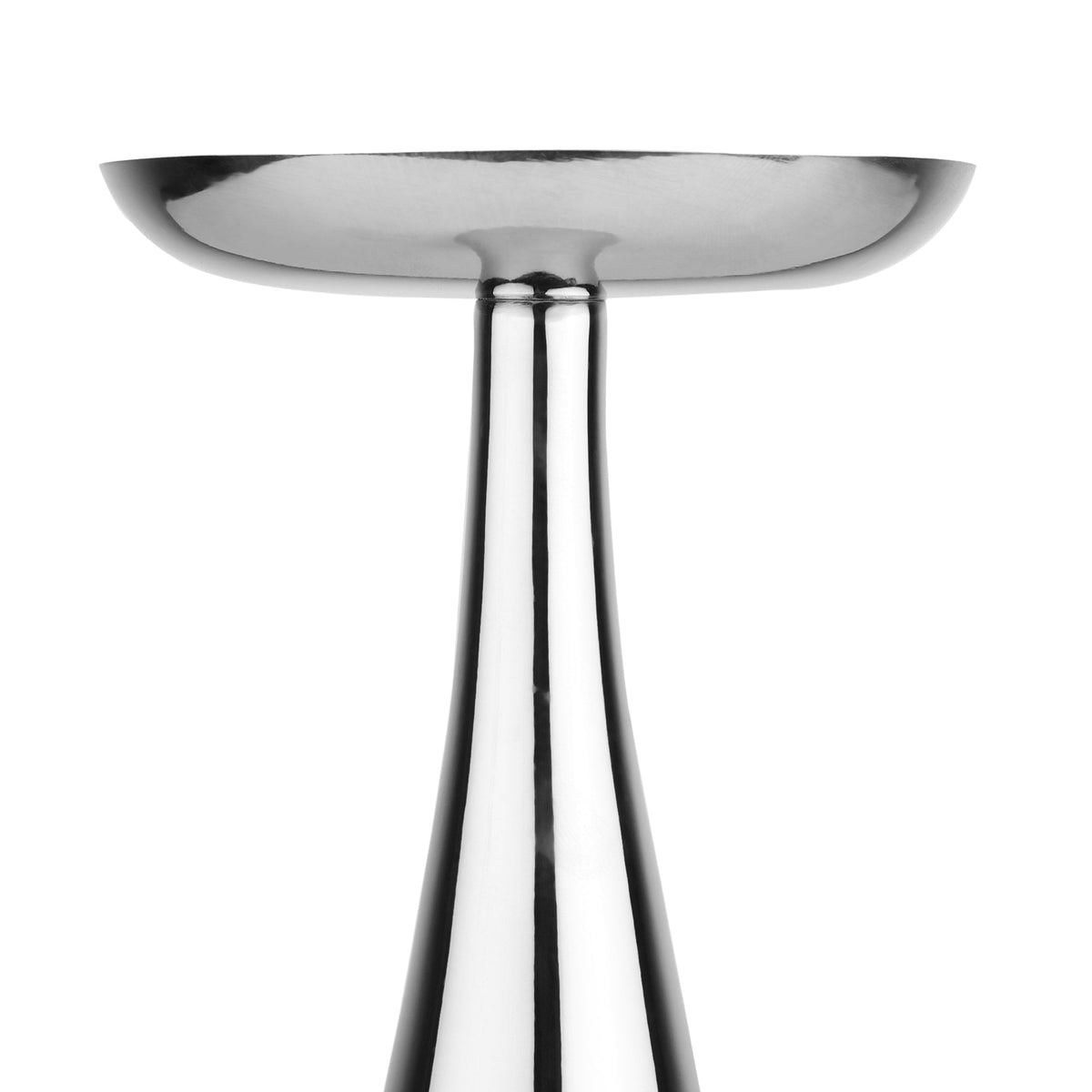 Aureus Petite Silver Pillar Candle Stand M.M.I. OVERSEAS