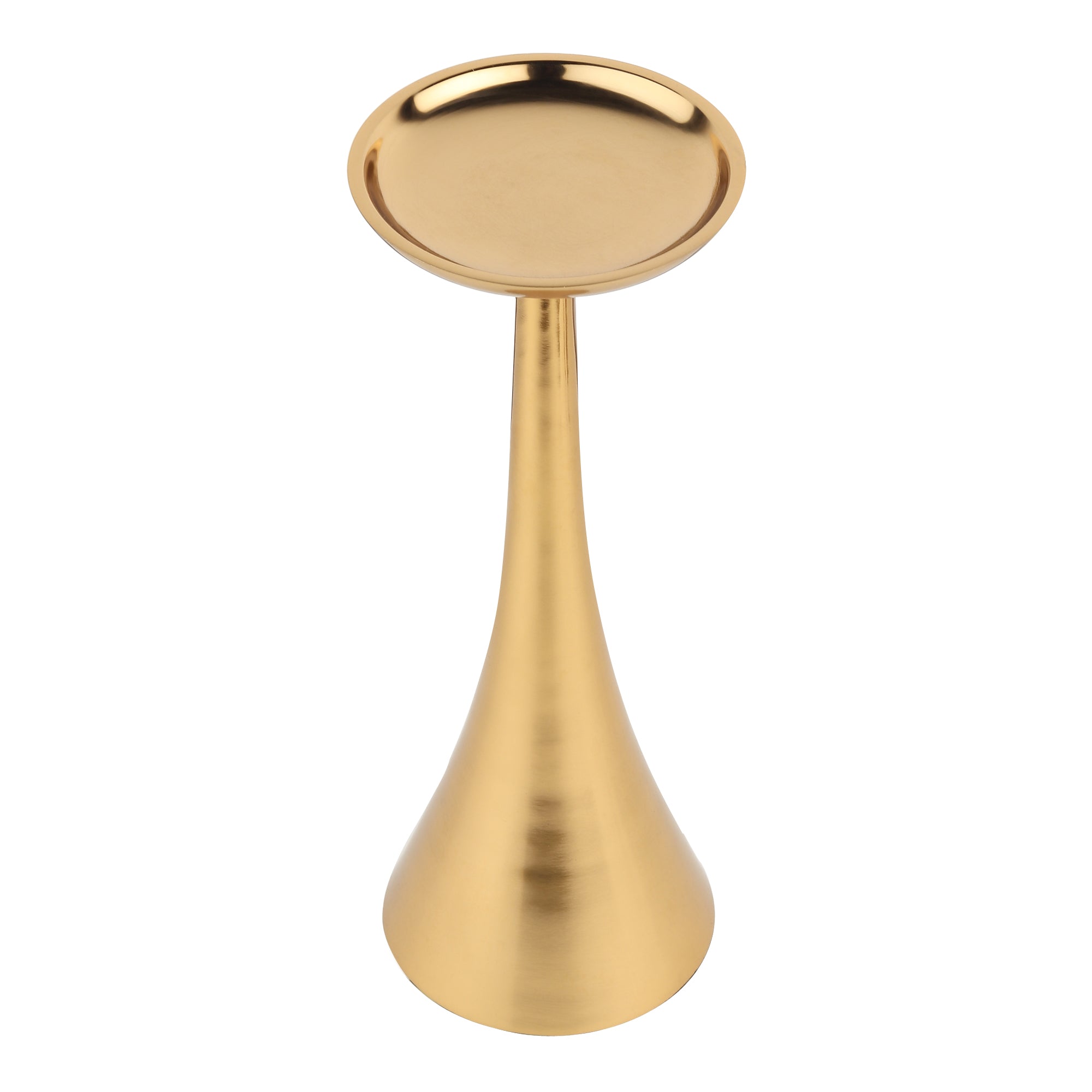 Aureus Tall Gold Pillar Candle Stand
