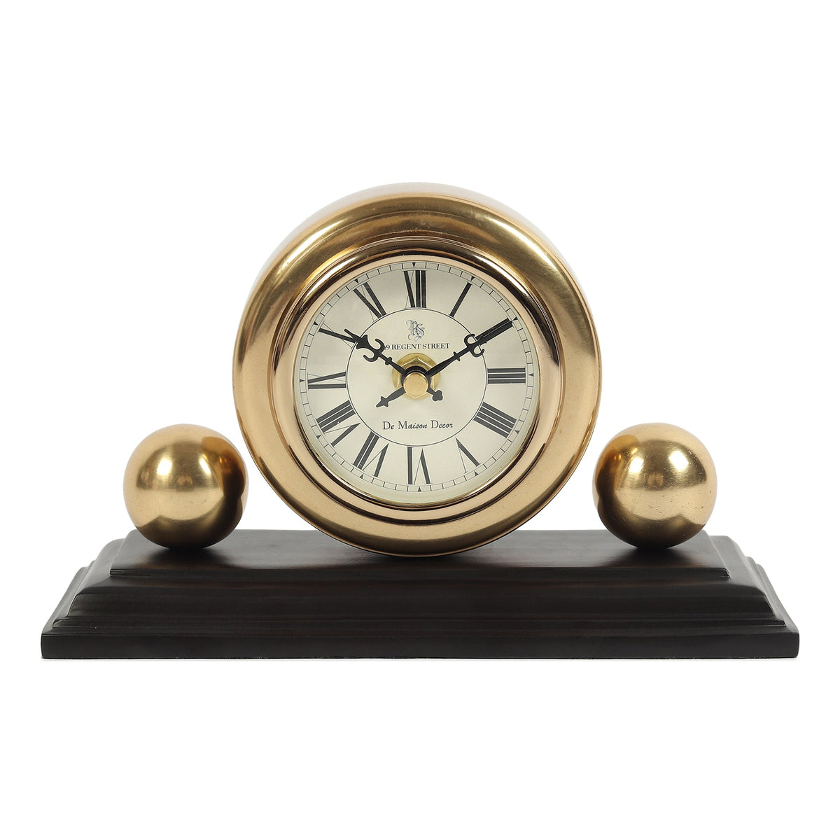 Orbitron table clock in gold M.M.I. OVERSEAS