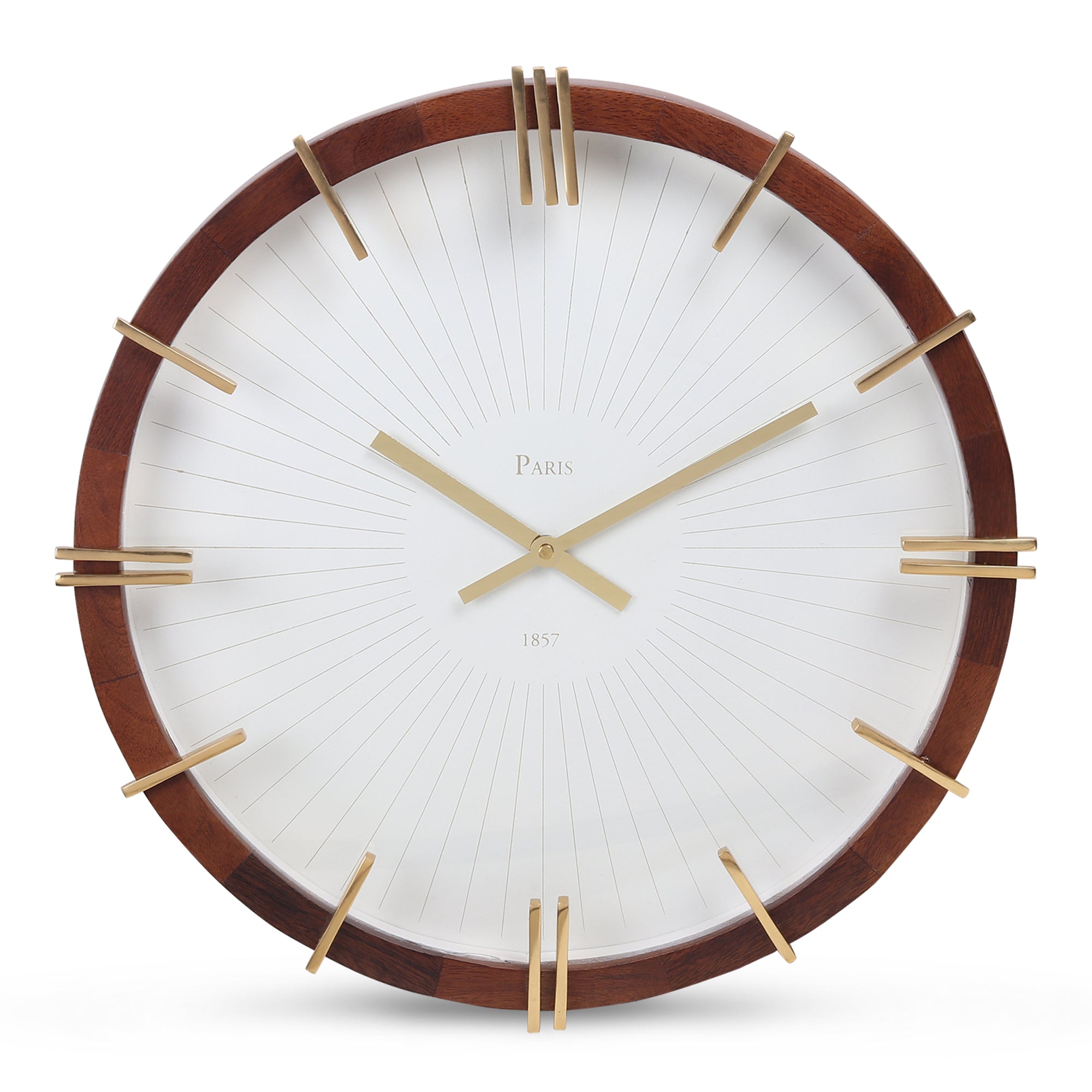 Eclipta Gold Wall Clock M.M.I. OVERSEAS