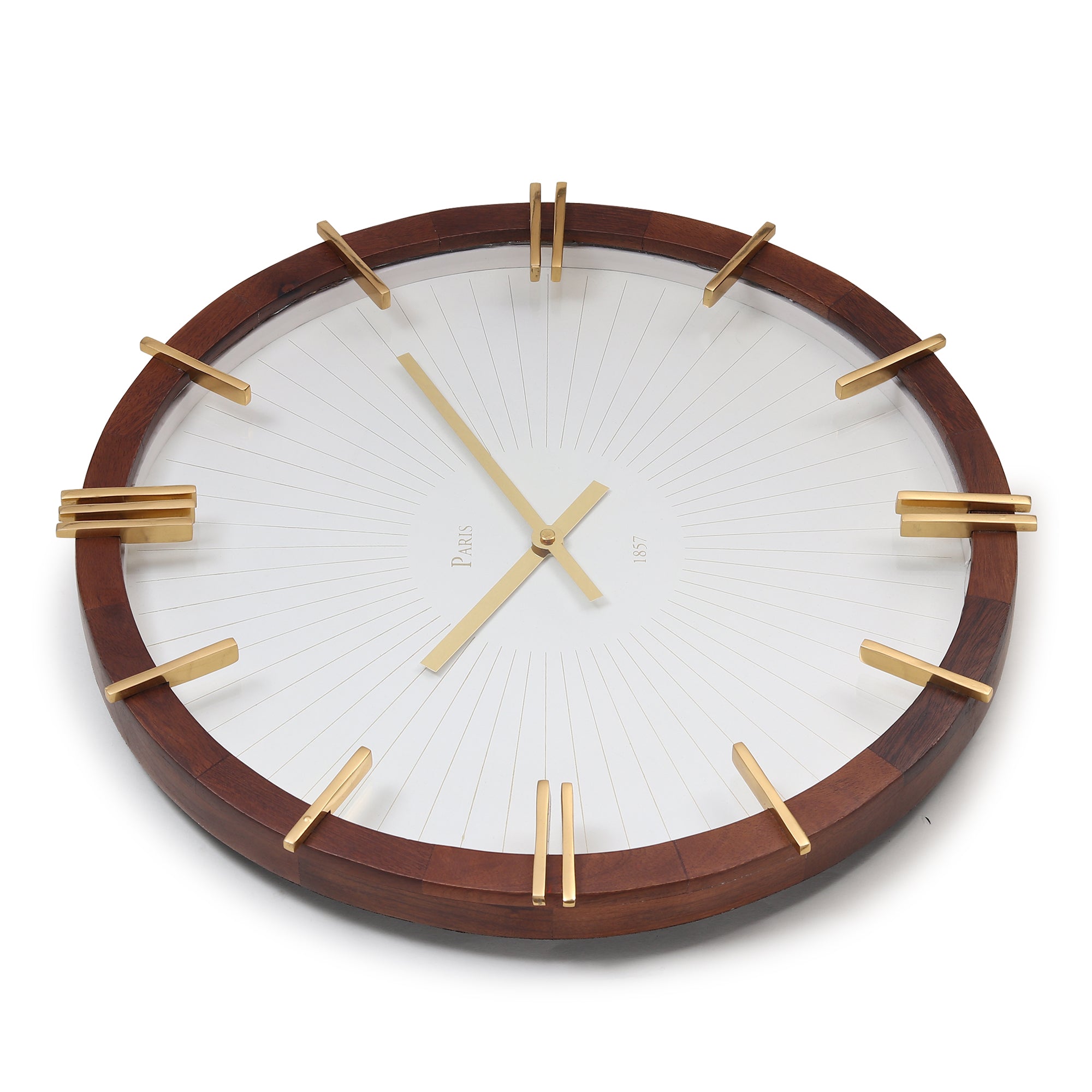 Eclipta Gold Wall Clock
