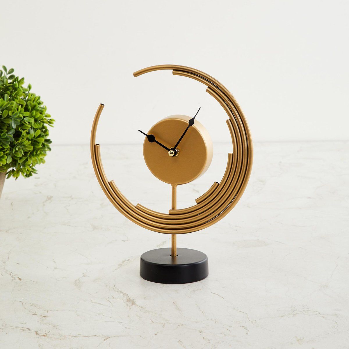 halfmoon table wallclock N.R.HOMESDECOR