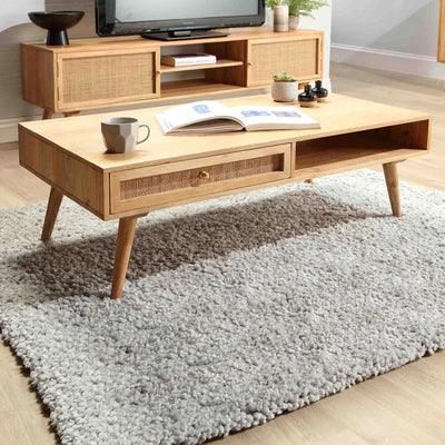 Meera Rattan Coffee Table - Ouch Cart