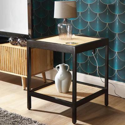 Leanne Rattan Side Table - Ouch Cart