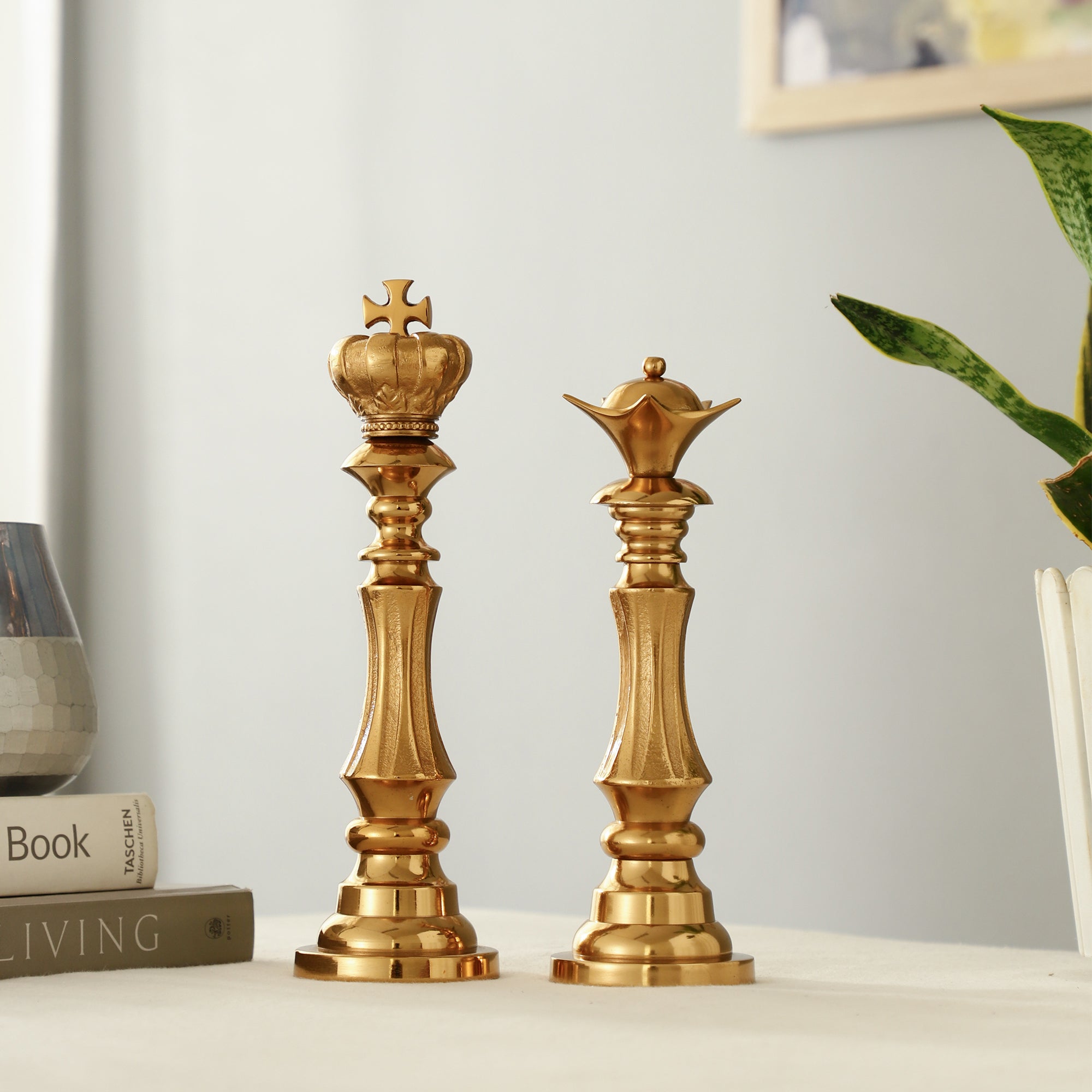 Victoris Gold Set of King and Queen Chess - OUCHCART | Chess