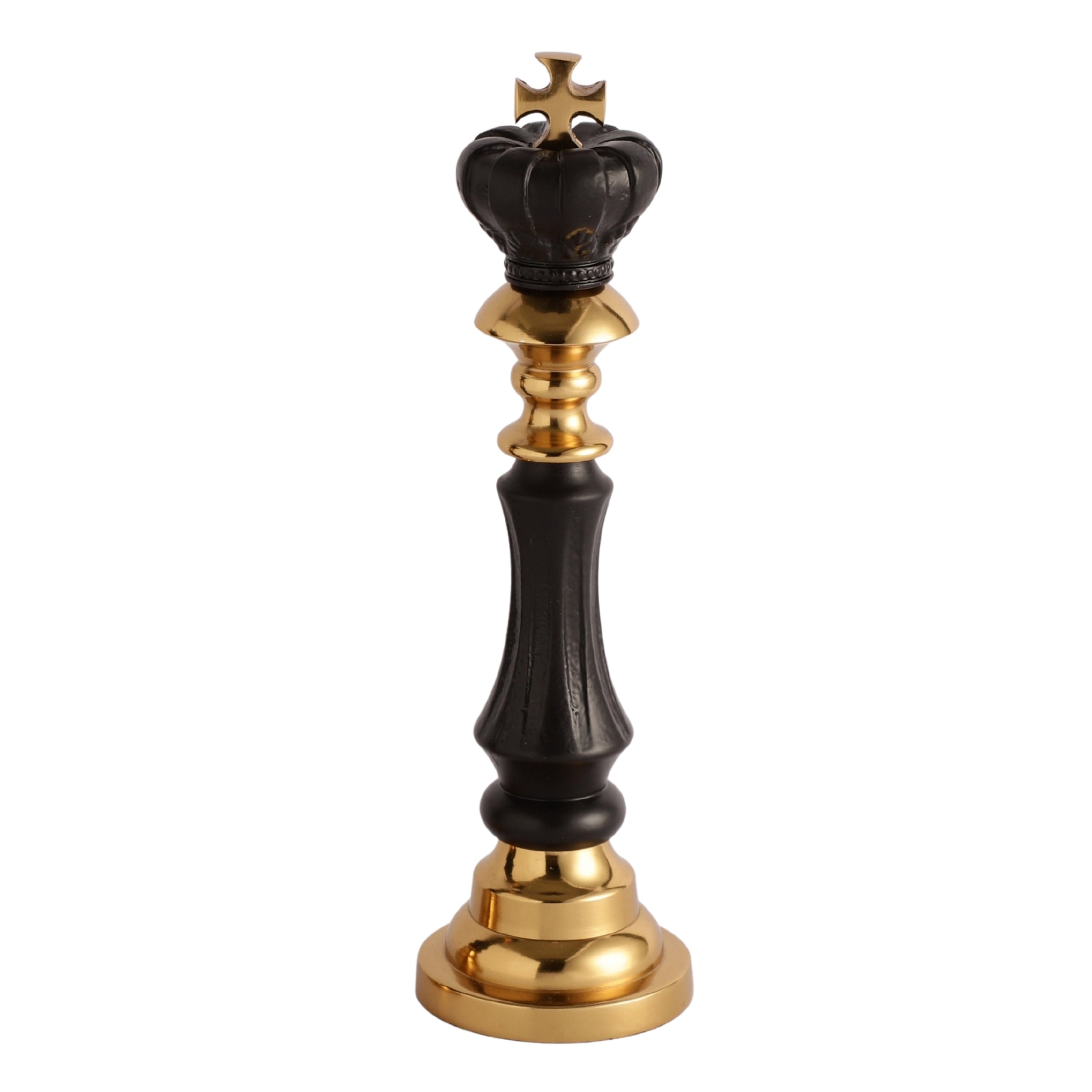 Victoris Gold Black Set of King and Queen Chess - OUCHCART | Chess