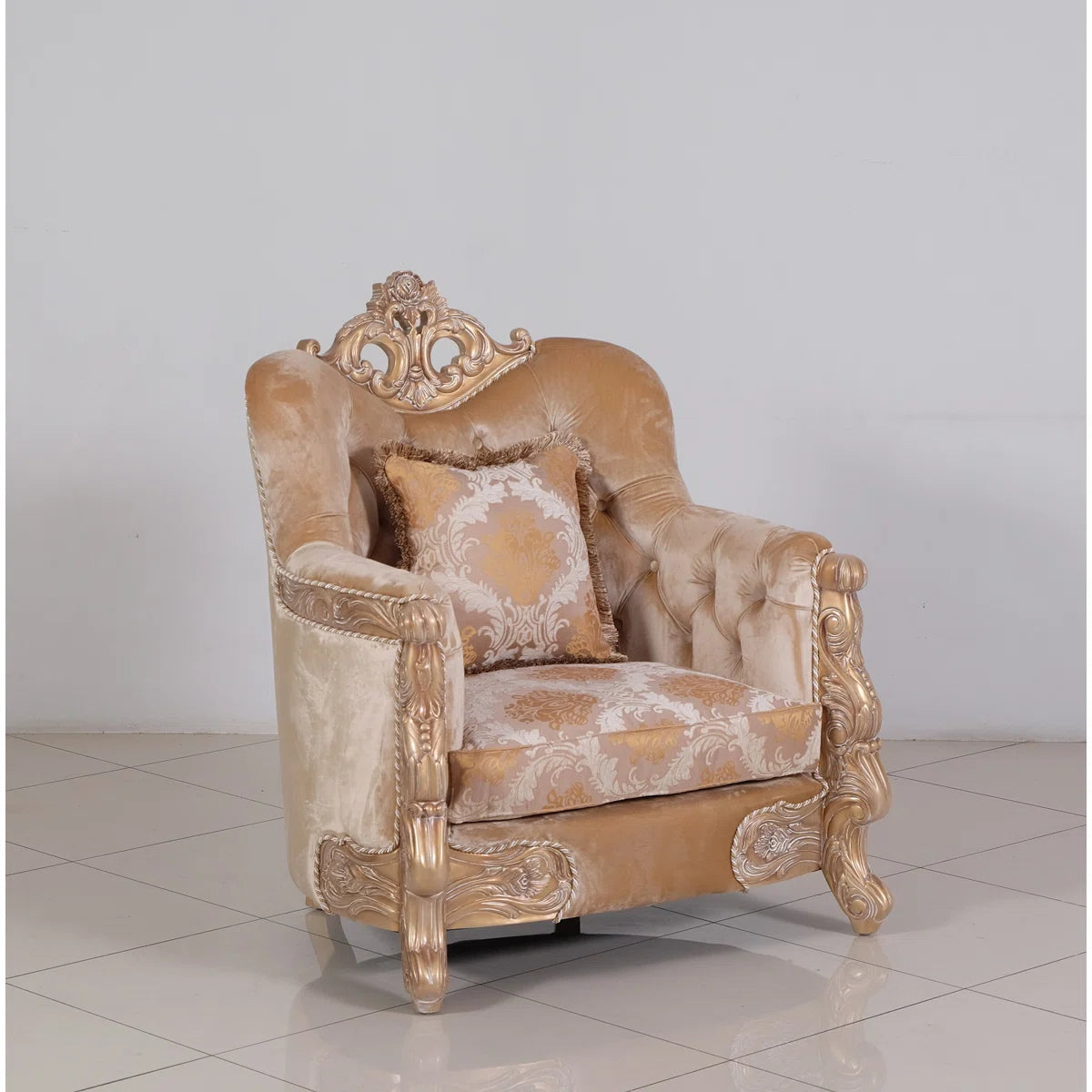 Imperial Palace Upholstered Armchair - OUCHCART | Sofa