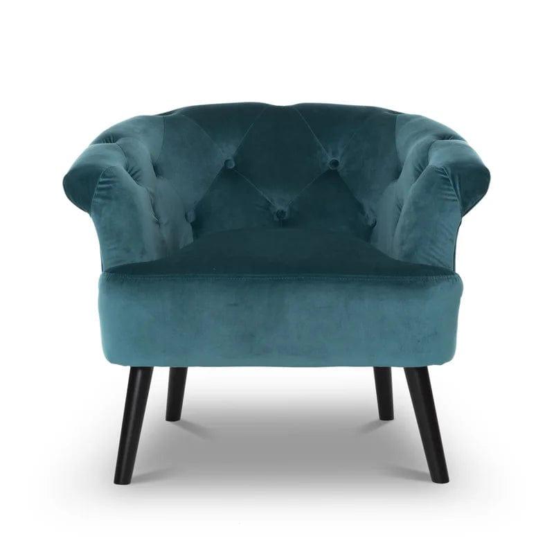 Isaacs Upholstered Chesterfield Chair - Ouch Cart