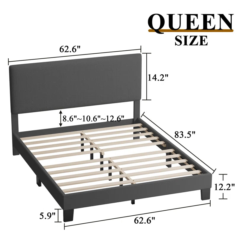 Issi Upholstered Bed OUCH CART