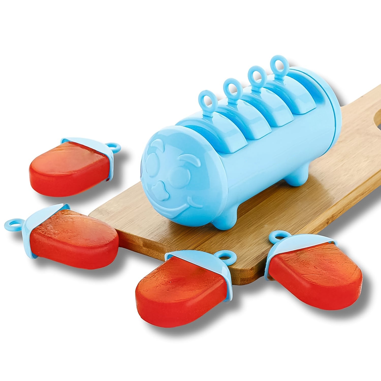 Plastic Ice Candy Maker 4 Compartment Grid Kulfi Candy (1 Pc)