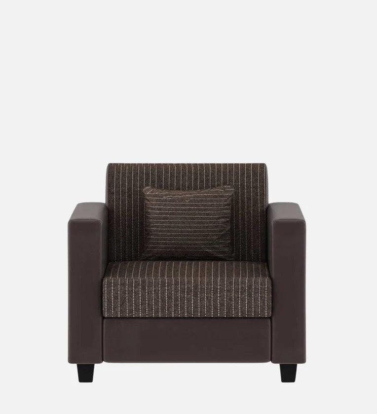 Fabric 1 Seater Sofa In Lama Brown Colour - Ouch Cart