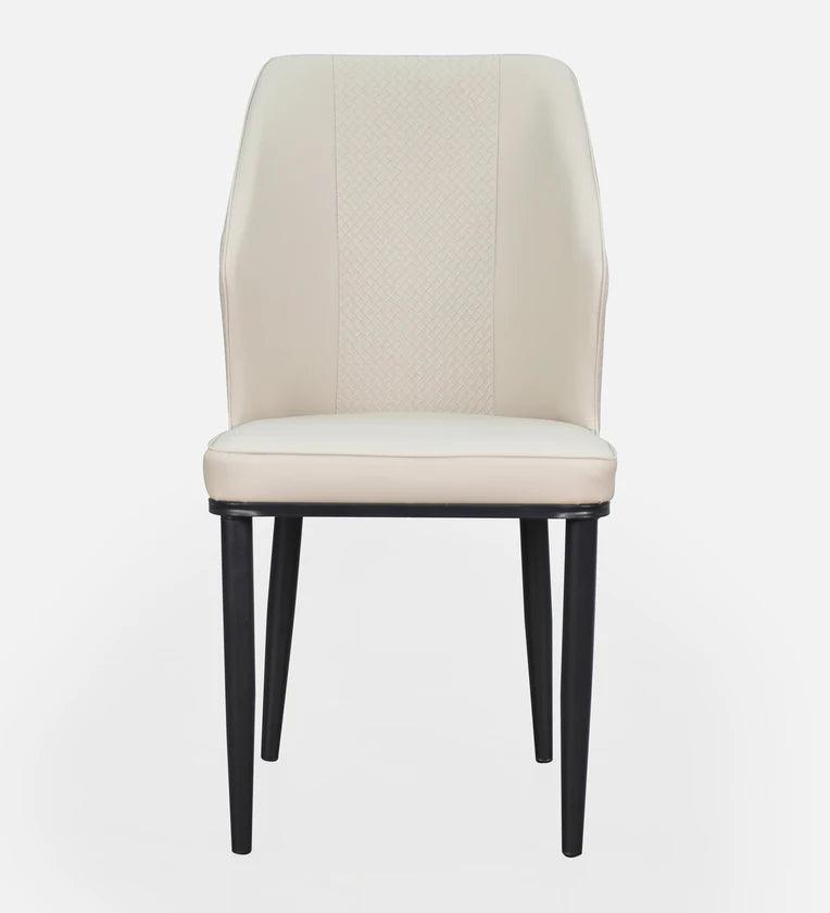 Marble 4 Seater Dining Set in White & Black Colour - Ouch Cart