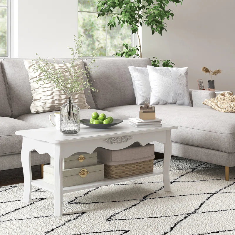 Fisher Coffee Table with Storage Ouch Cart