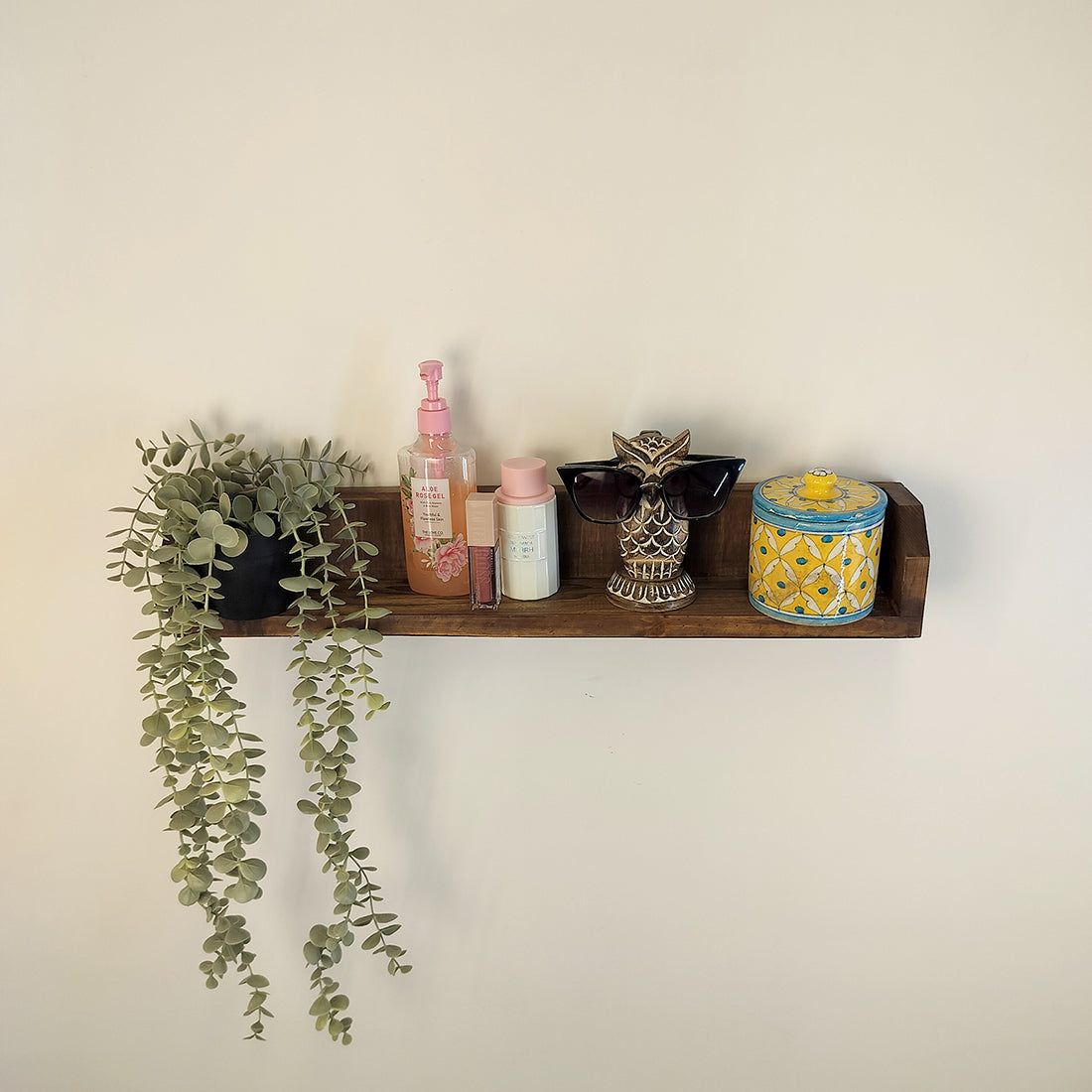 Jean Wooden Wall Shelf Organiser