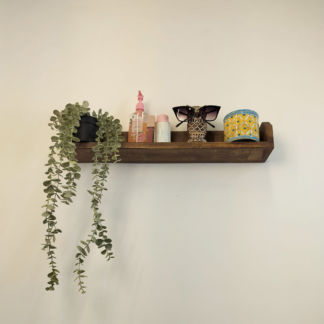 Jean Wooden Wall Shelf Organiser
